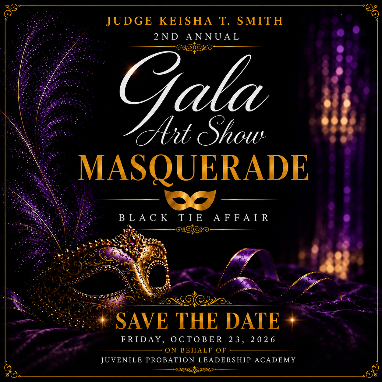 Judge Keisha T. Smith's 2nd Annual Art Show & Masquerade