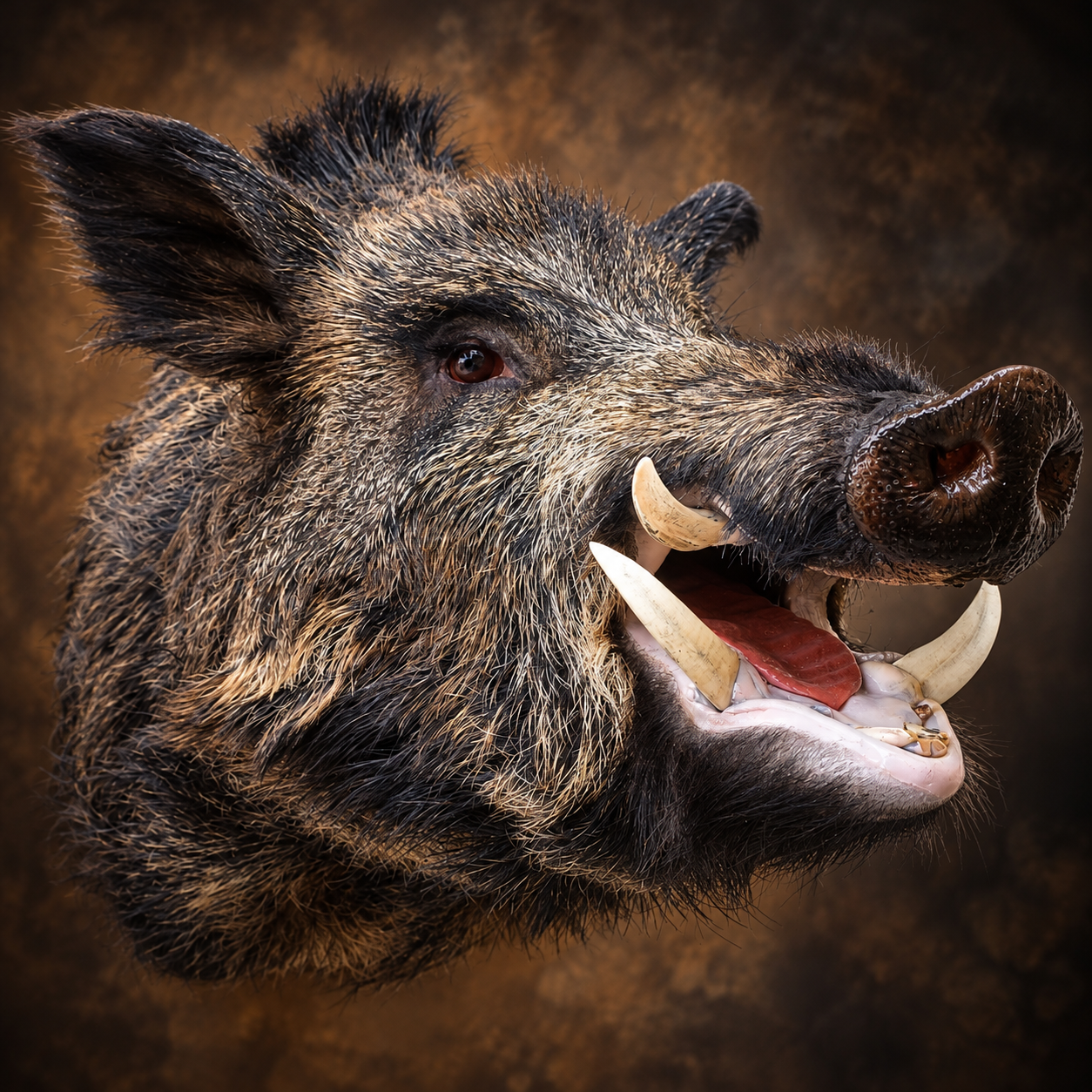 Boar-Hog-Pig shoulder mount done by Illusions Taxidermy.