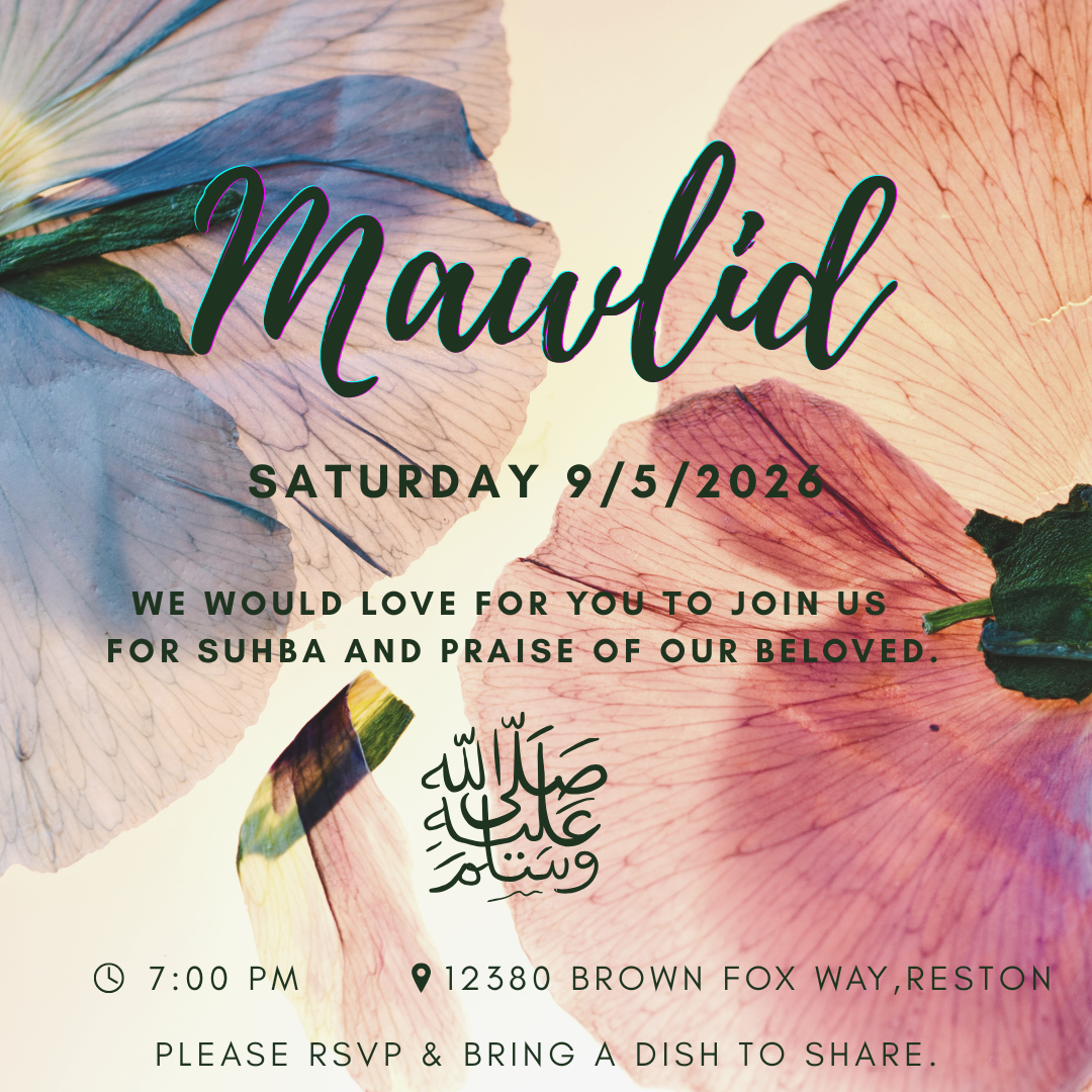 Sister’s Mawlid with Zawiyah DMV