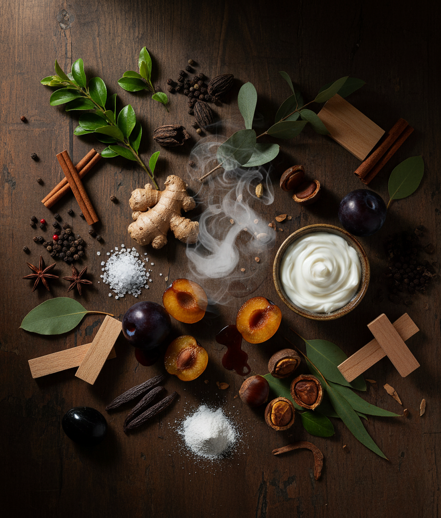 Cardamom Black vegan candle