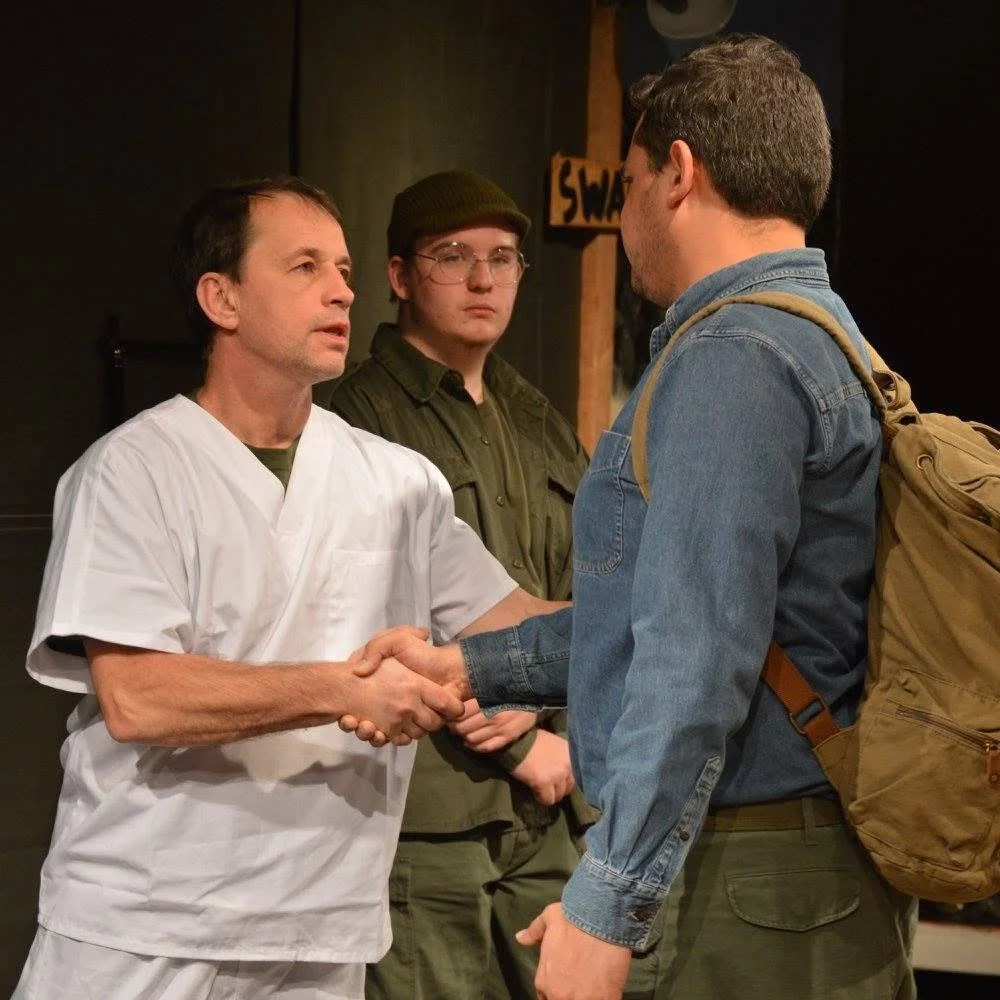 David as Trapper John in MASH. His first play