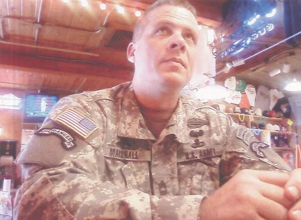 Daniel Lee Marshall in his fake Army Ranger uniform
