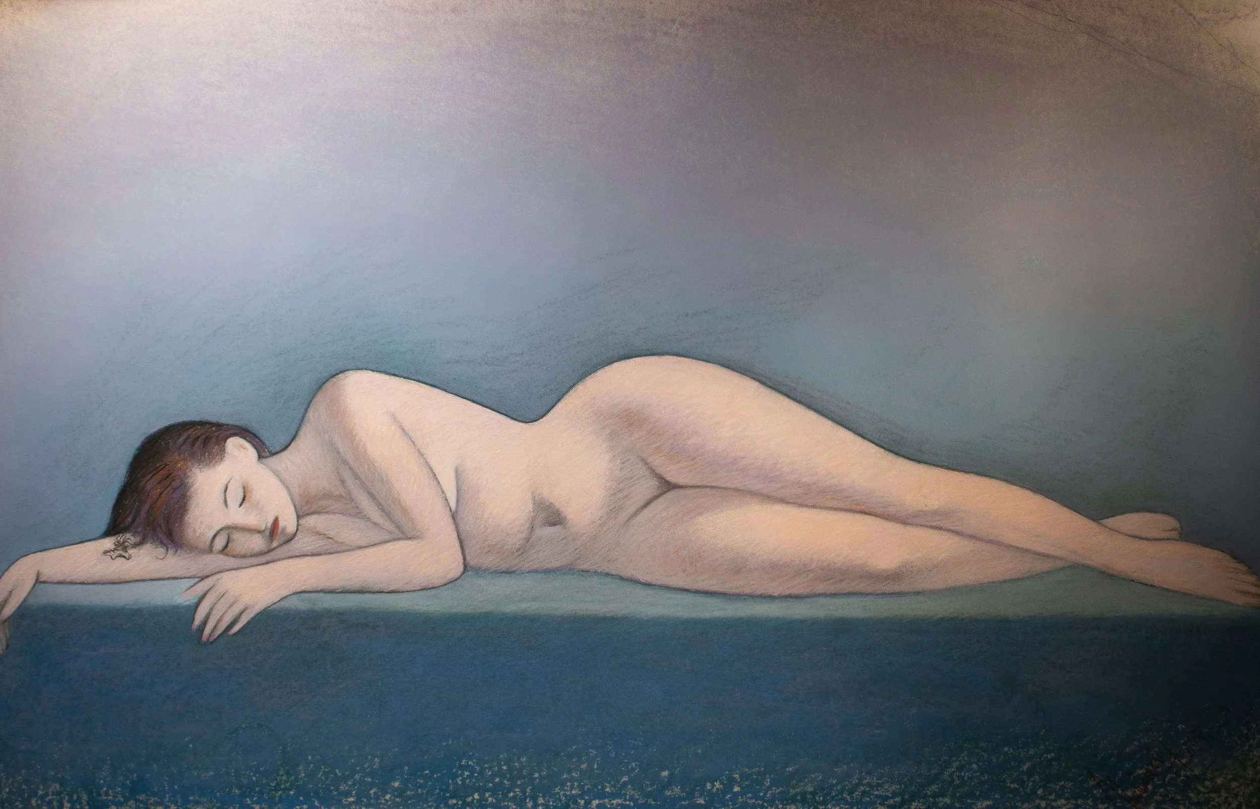 "Live Figure Studies", pastel on paper, 24 × 36 in., 2019