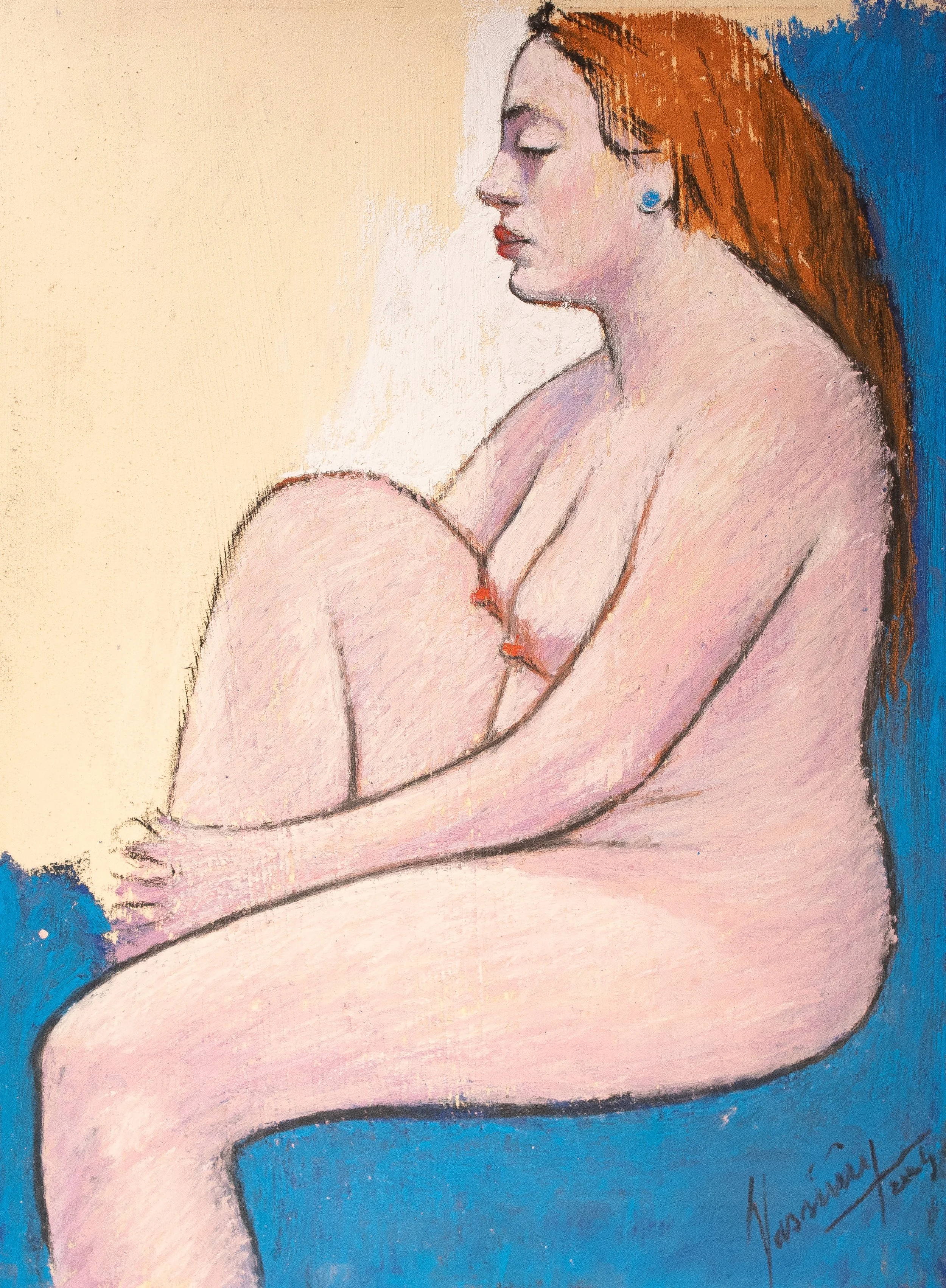 "Live Figure Studies", pastel on paper, 9 × 12 in., 2025