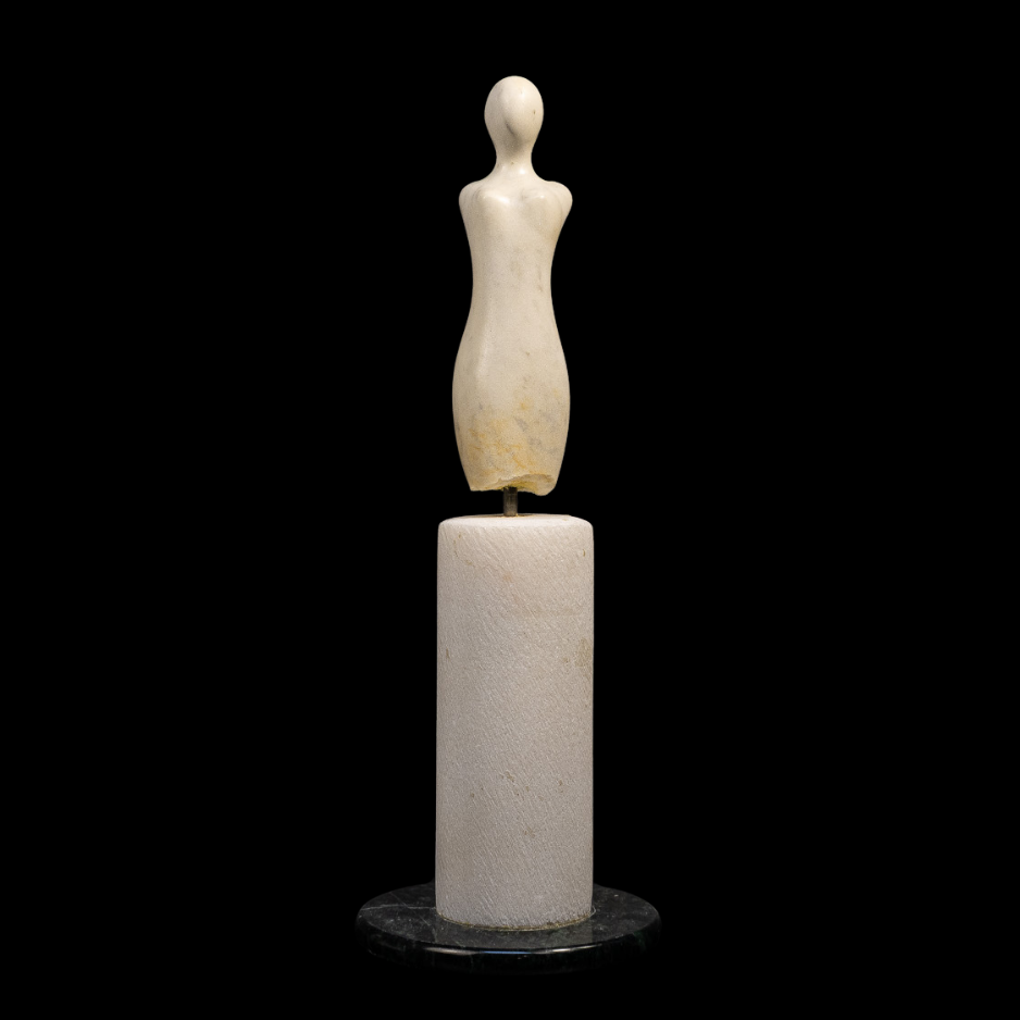 "Pinnacle", marble on marble base, 11 × 2.5 × 2.5 in., 2003