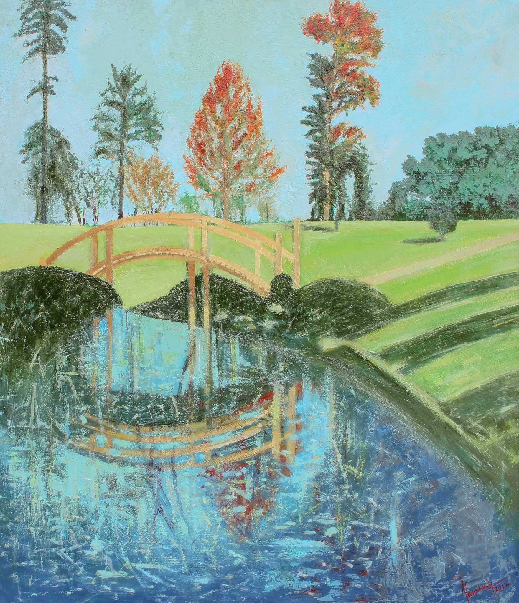 "Mirage", acrylic on canvas, 28 × 32 in., 2012