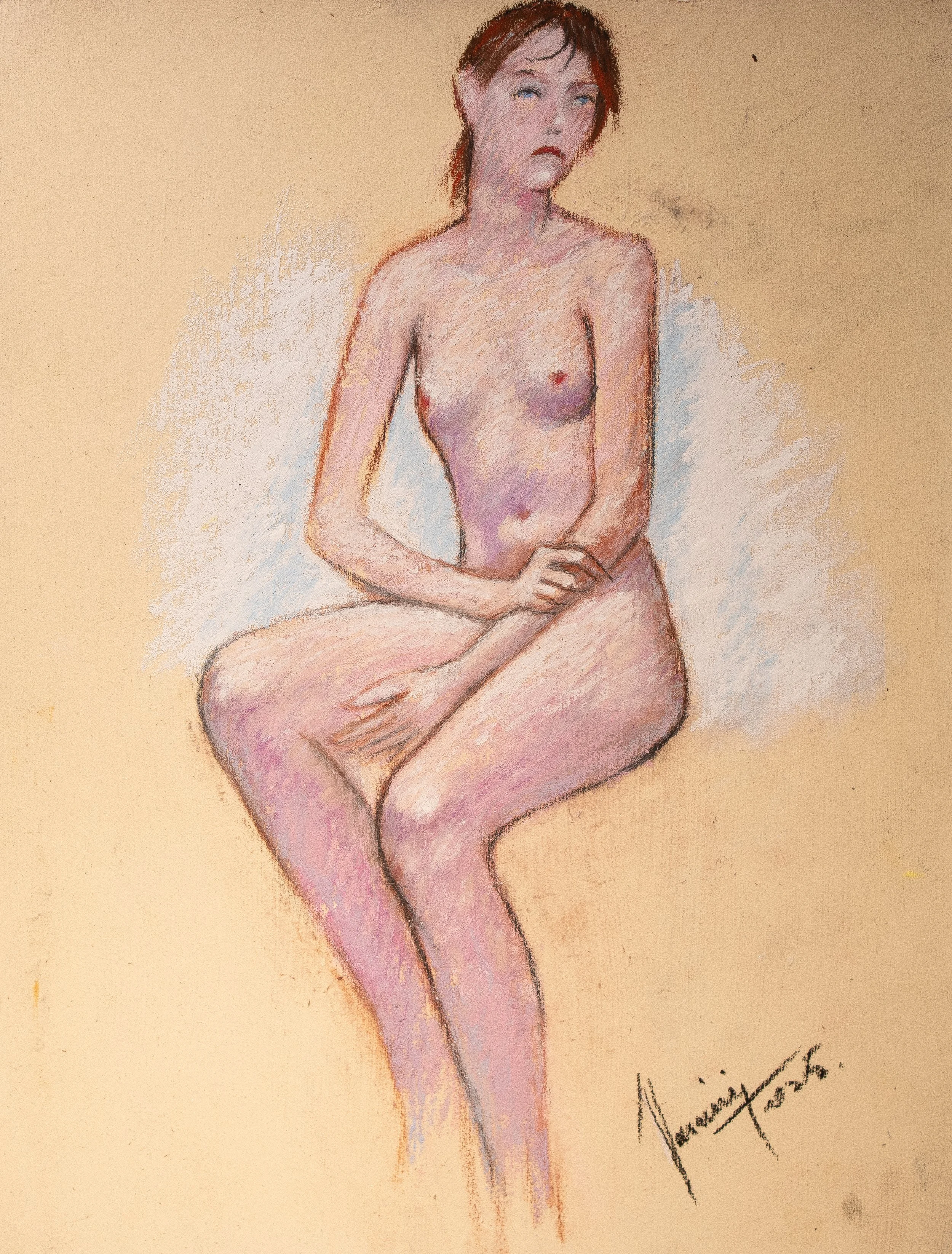 "Live Figure Studies", pastel on paper, 9 × 12 in., 2025