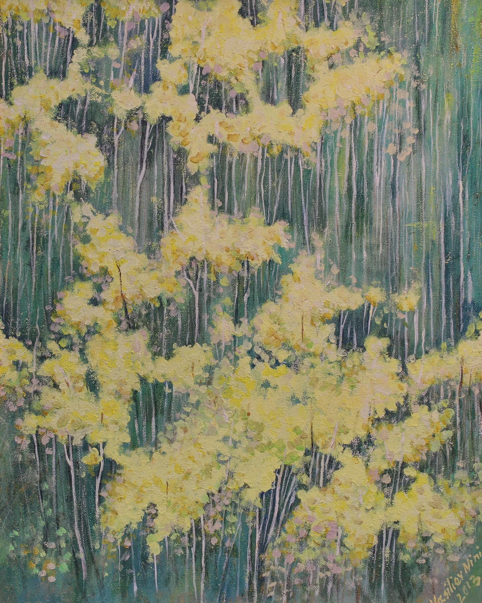 "Canopy", acrylic on canvas, 16 × 20 in., 2013