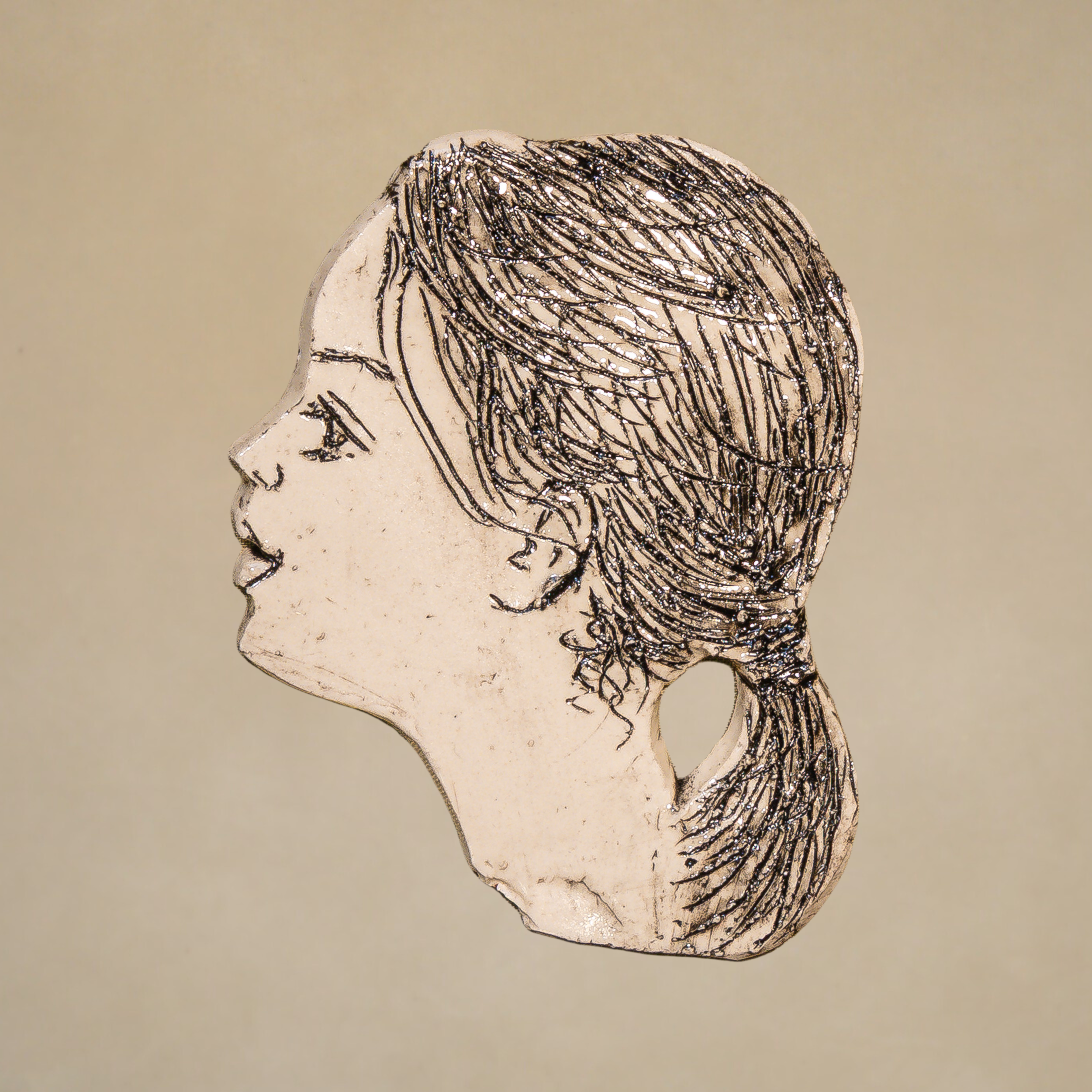 "Relief Studies", ceramic, 8 × 8 in., 2014