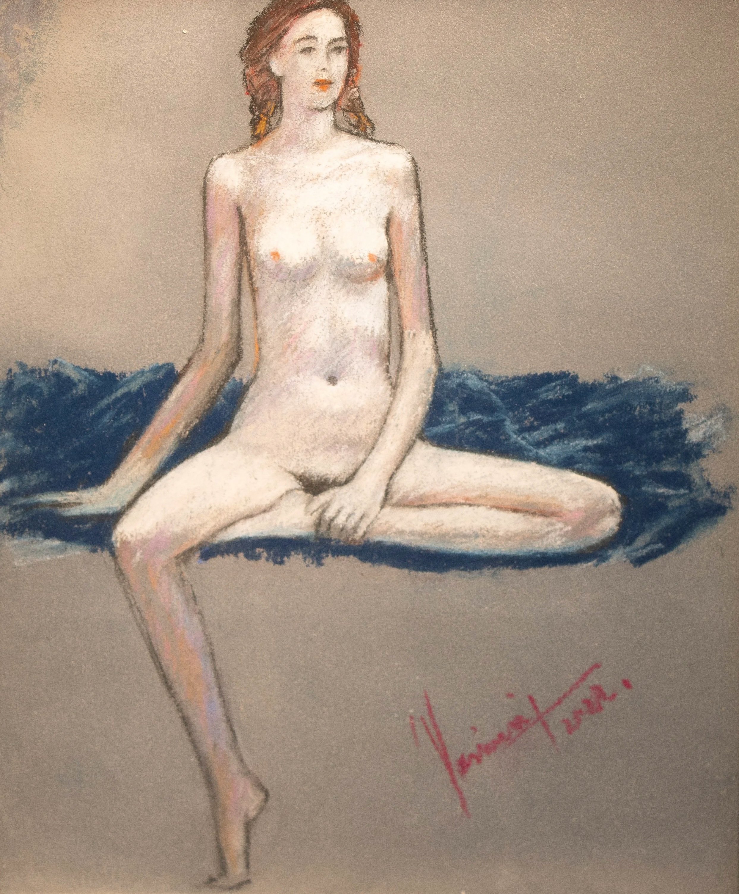 "Live Figure Studies", pastel on paper, 8 × 10 in., 2022