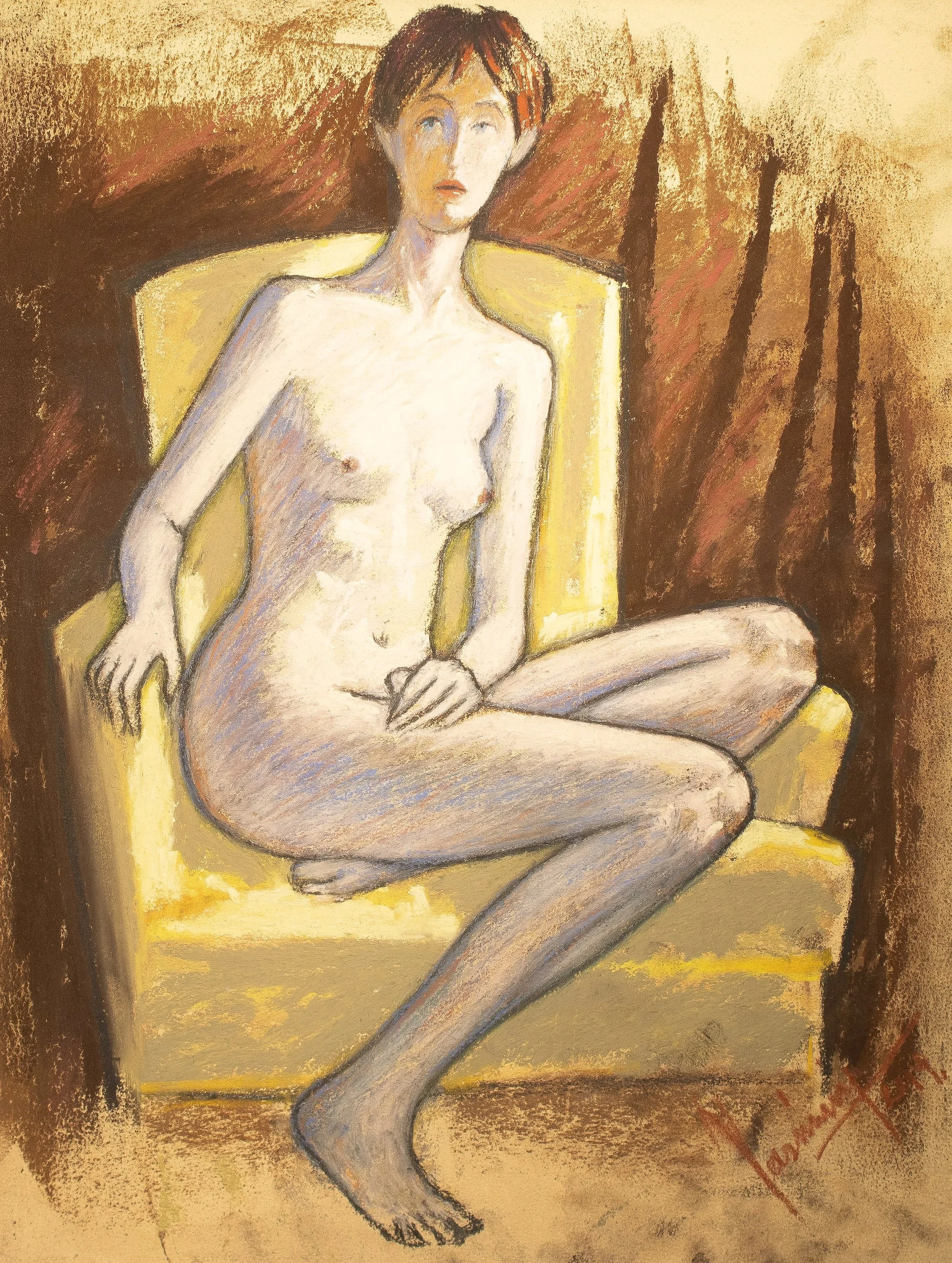 "Live Figure Studies", pastel on paper, 10 × 13 in., 2019