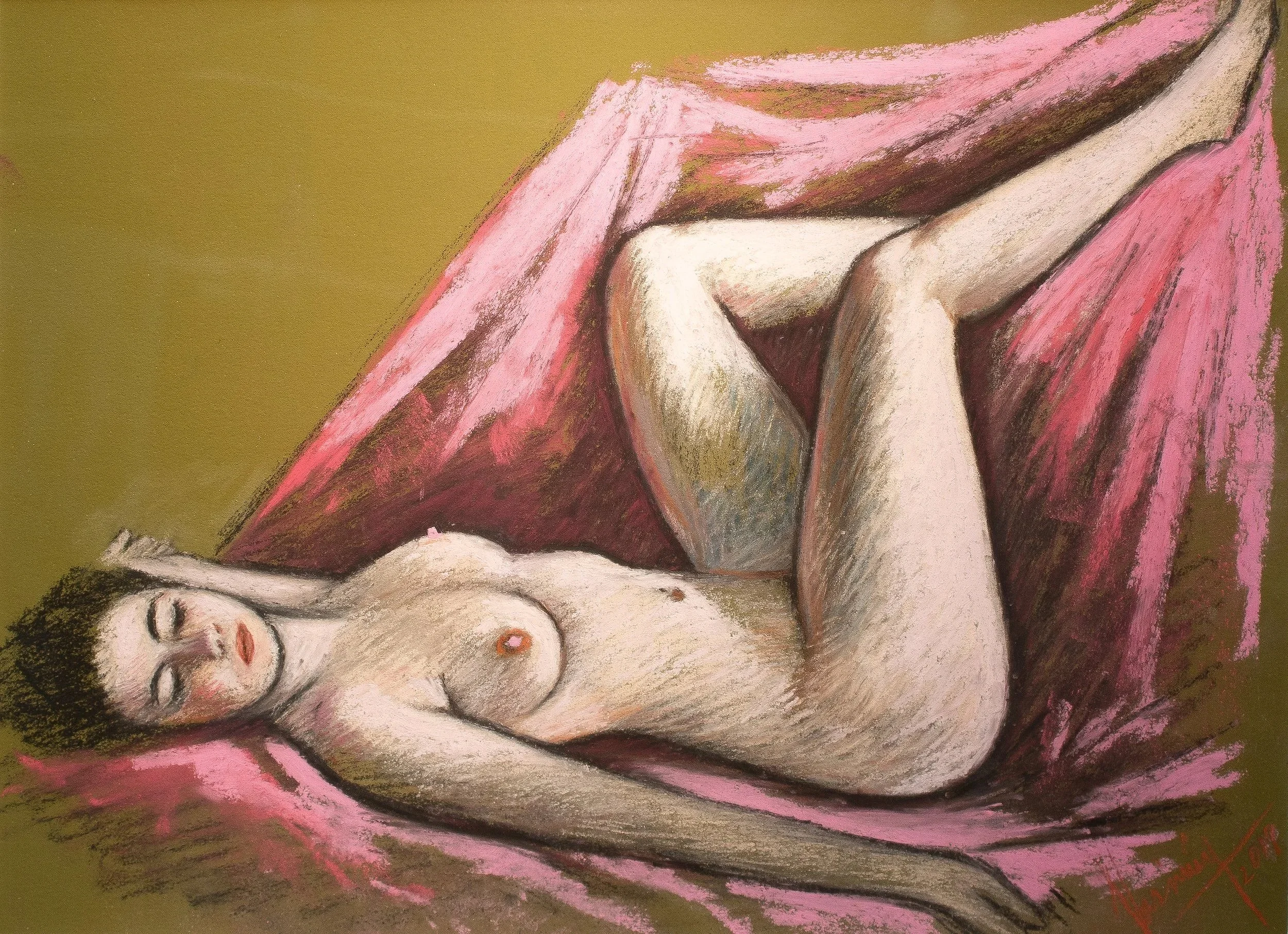 
"Live Figure Studies", pastel on paper, 10 × 13 in., 2019