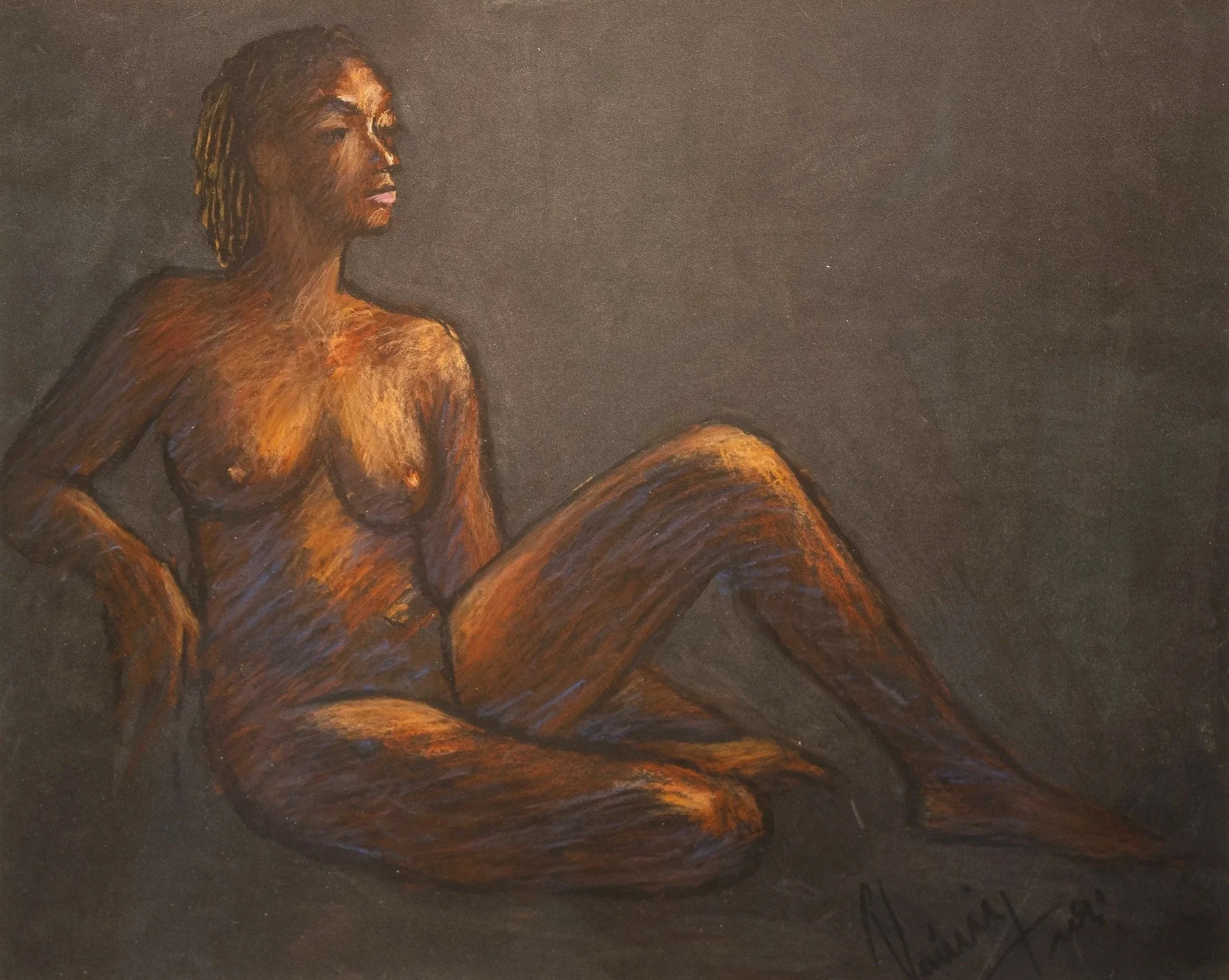 
"Live Figure Studies", pastel on paper, 9 × 11 in., 2019