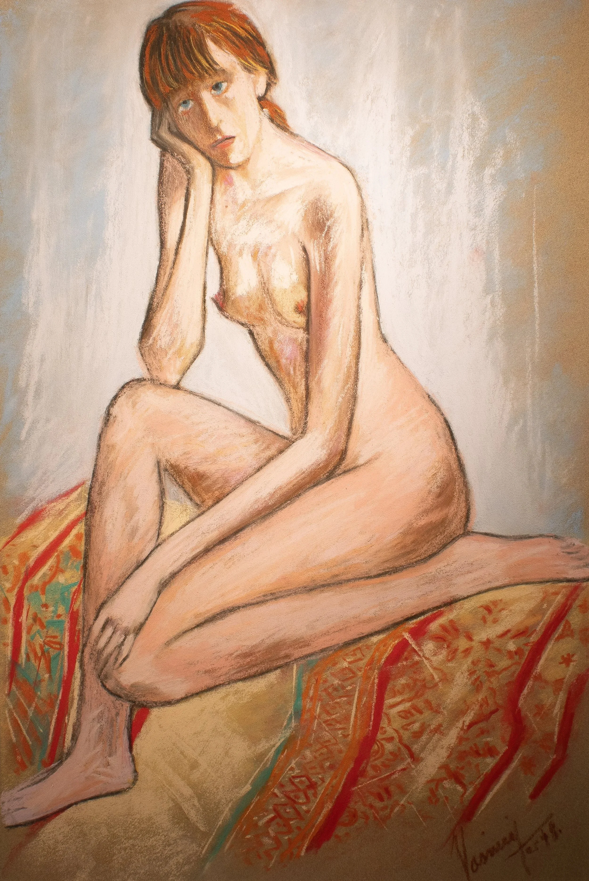 "Live Figure Studies", pastel on paper, 14 × 20 in., 2018