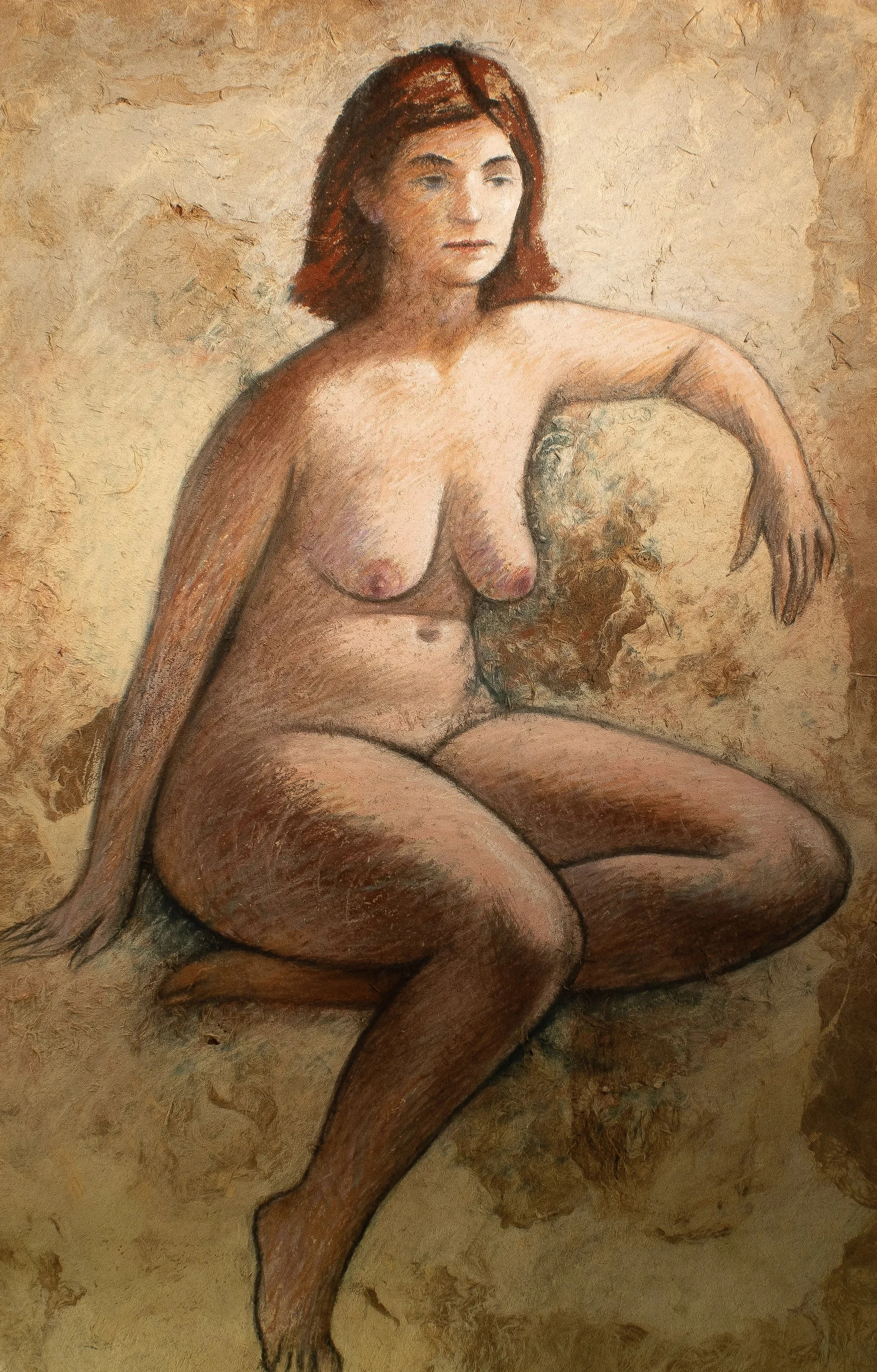 "Live Figure Studies", pastel on paper, 16 × 24 in., 2018