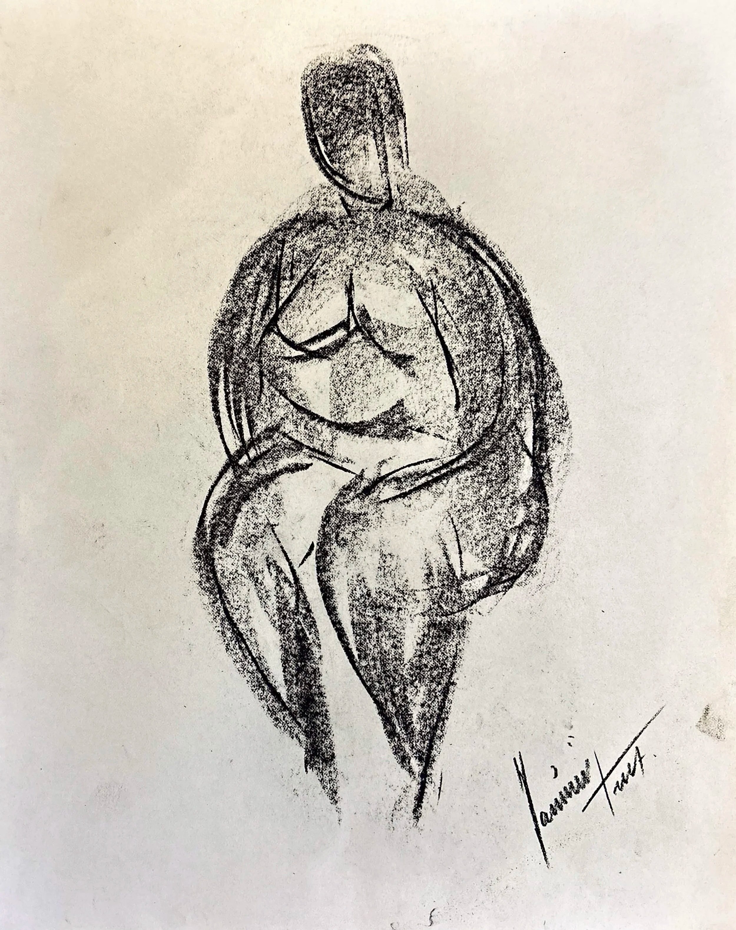 "Technical Warm-ups", charcoal on paper, 11 × 14 in., 2017