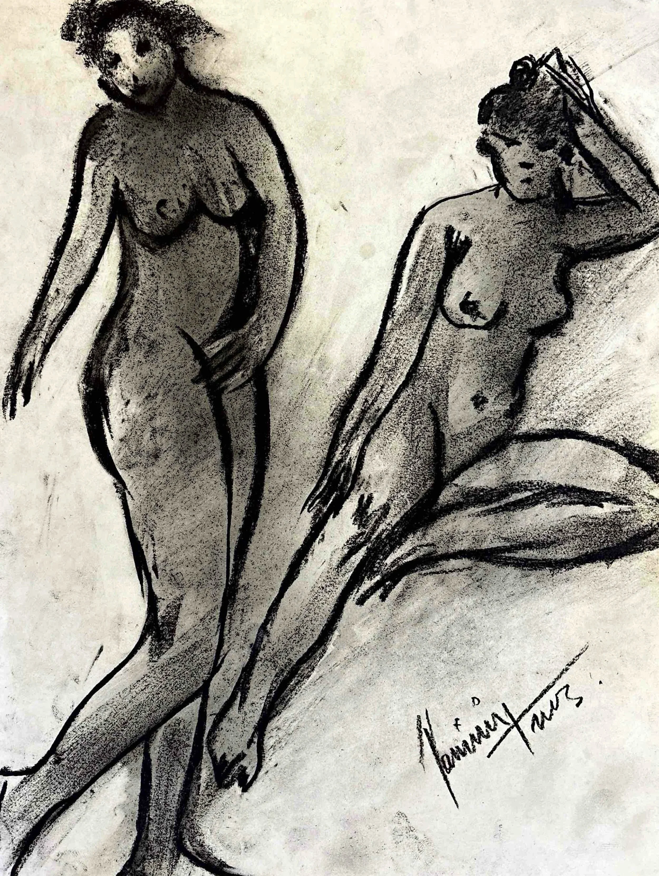 "Technical Warm-ups", charcoal on paper, 11 × 14 in., 2013