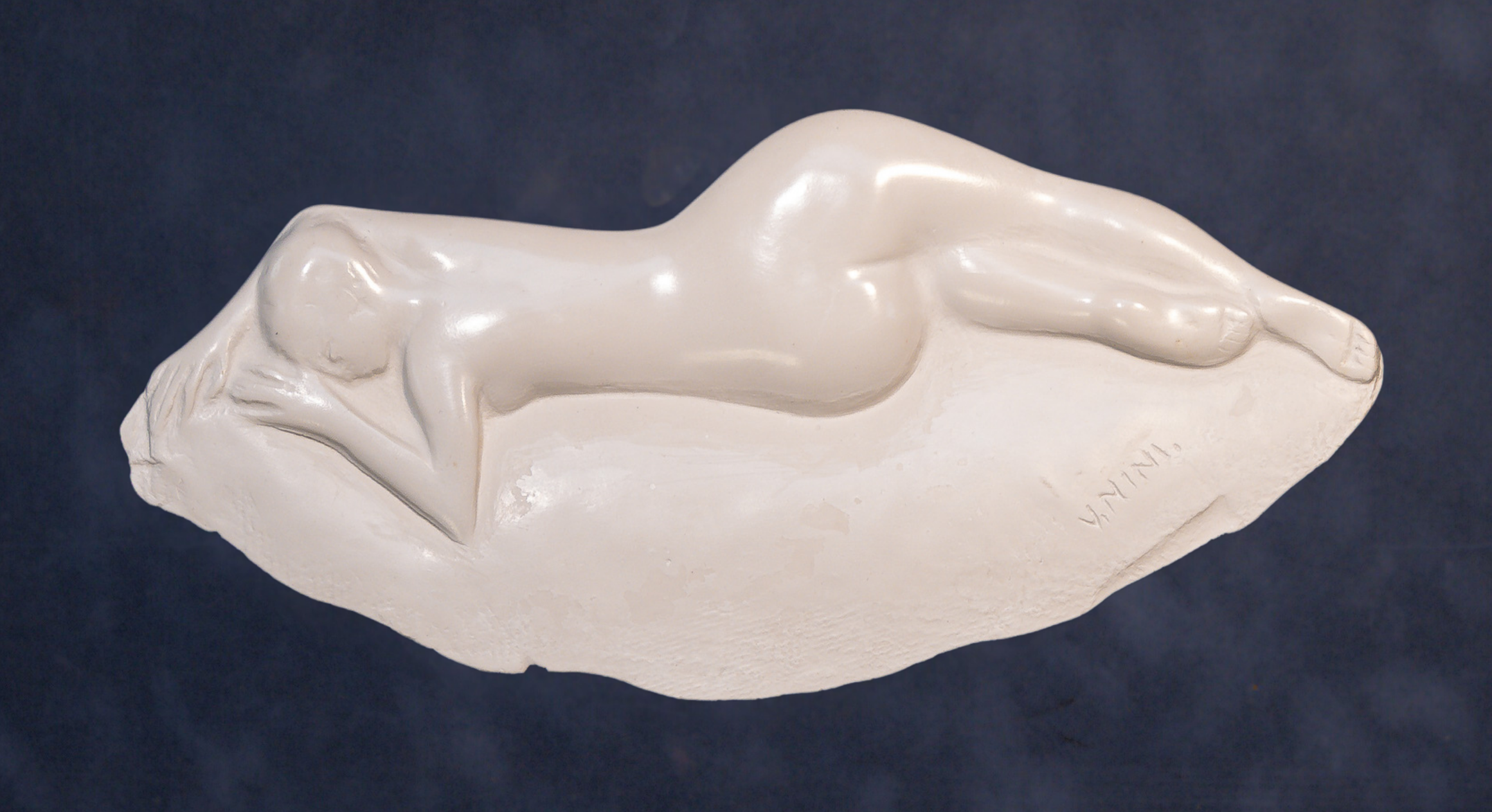 "Relief Studies", hydrostone, 9.25 × 17 in., 2019