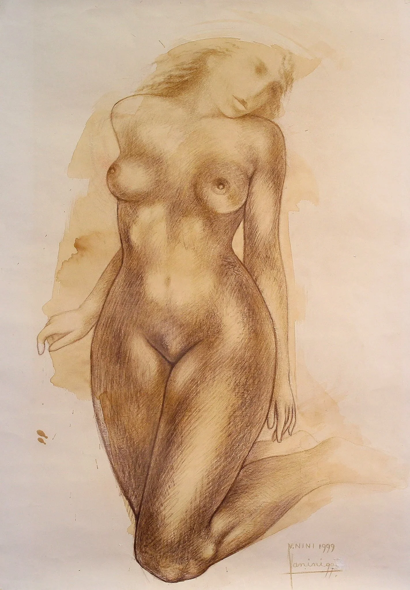 "Sepia", pencil on paper, 21 × 28 in., 1999