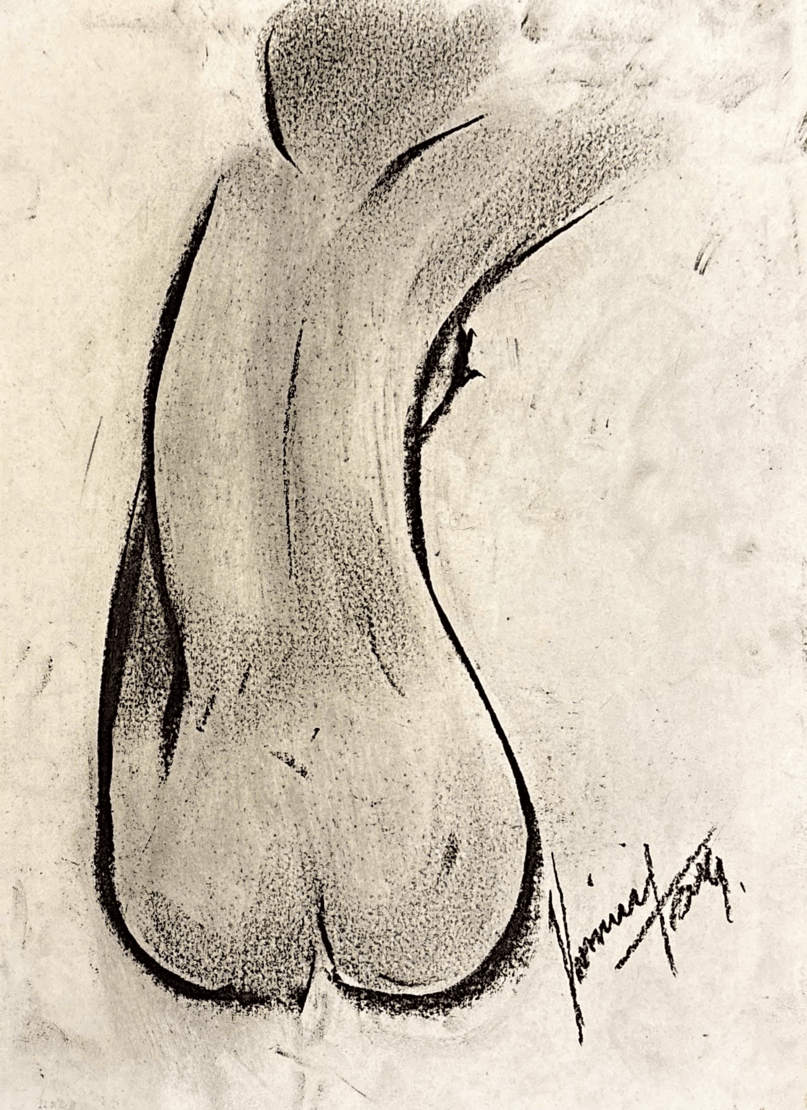 "Technical Warm-ups", charcoal on paper, 9 × 11.75 in., 2024