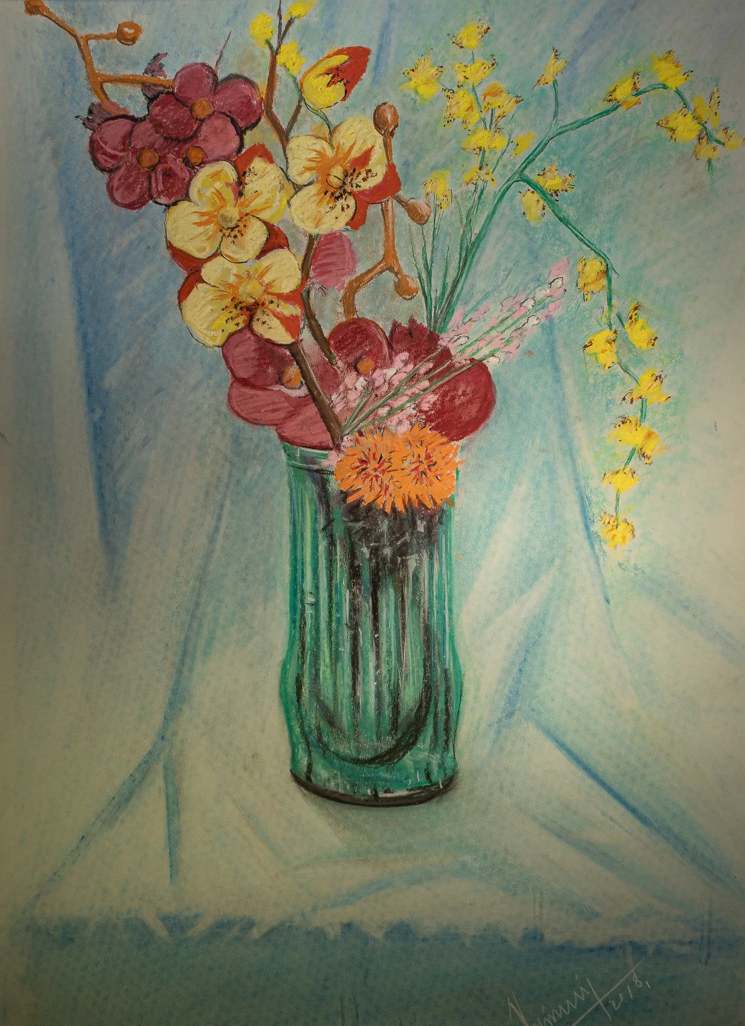 "Botanical Series", pastel on paper, 22 × 31 in., 2018
