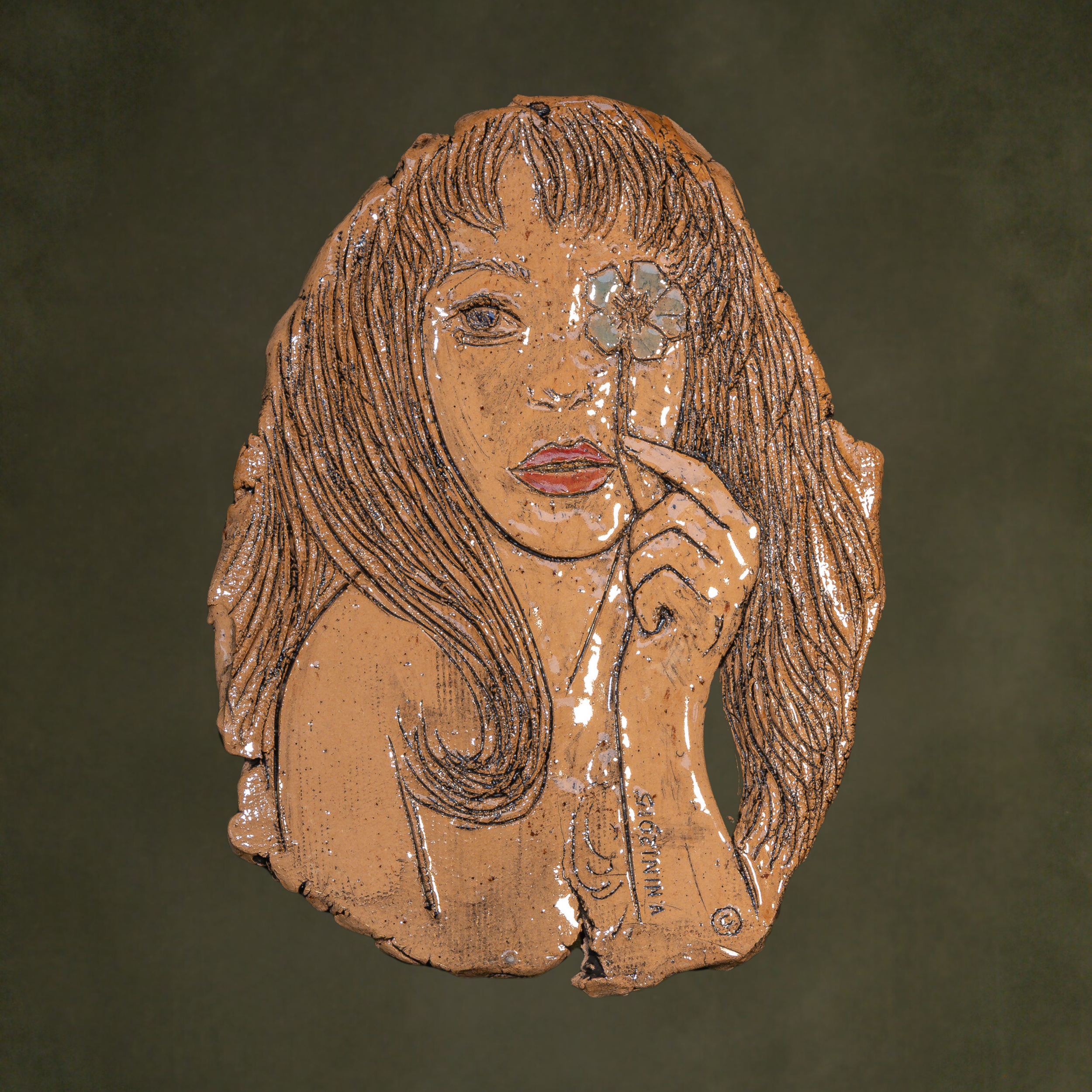 "Relief Studies", ceramic, 11.5 × 15 in., 2015