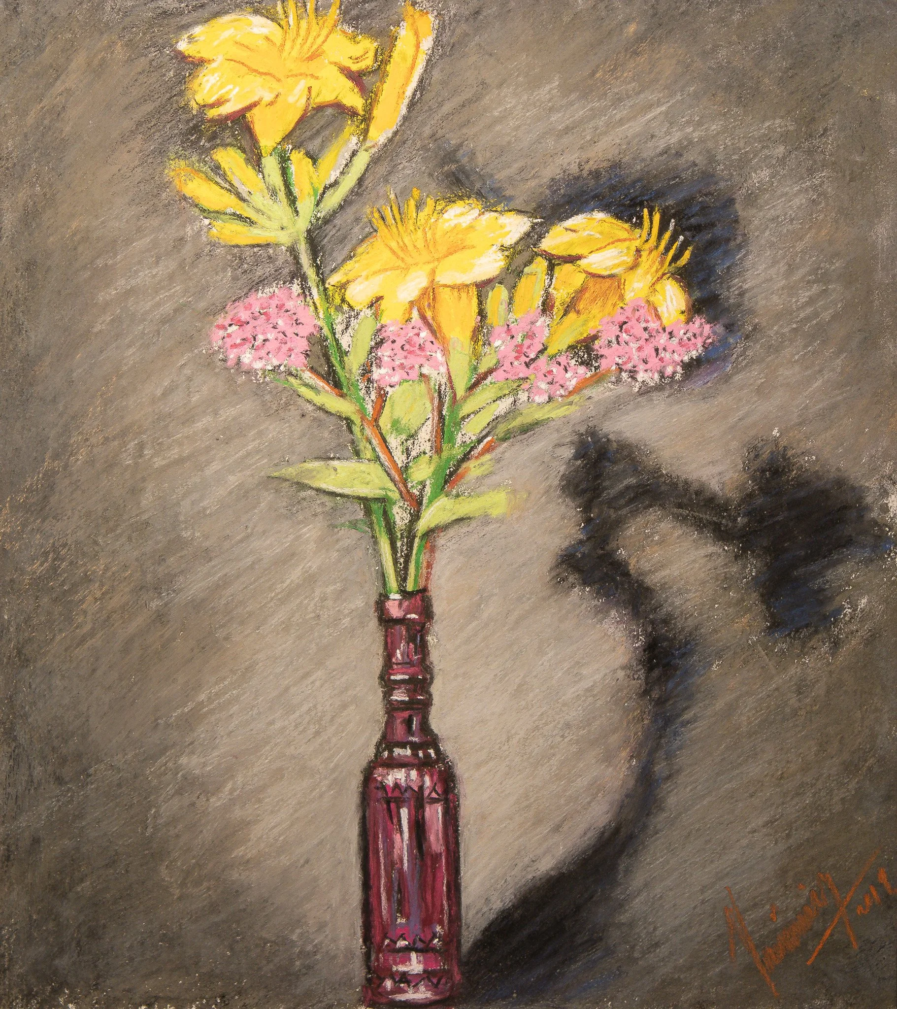 "Botanical Series", pastel on paper, 9 × 10 in., 2019