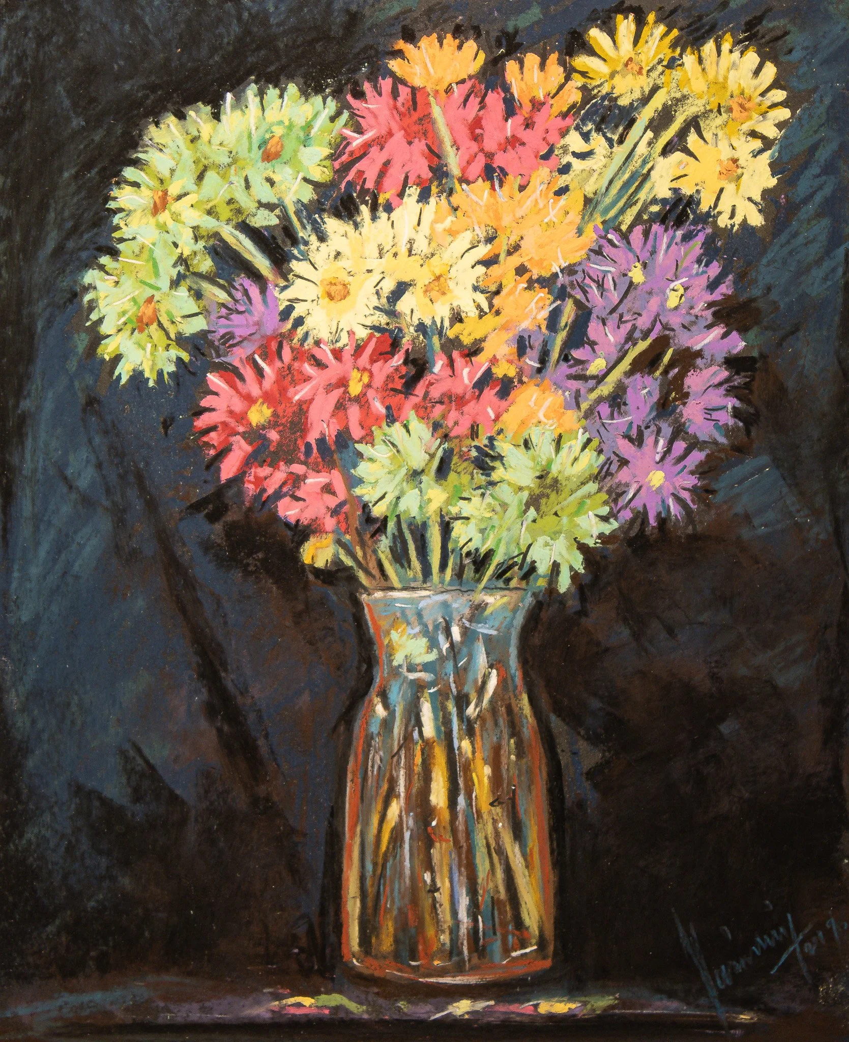 "Botanical Series", pastel on paper, 9 × 11 in., 2019