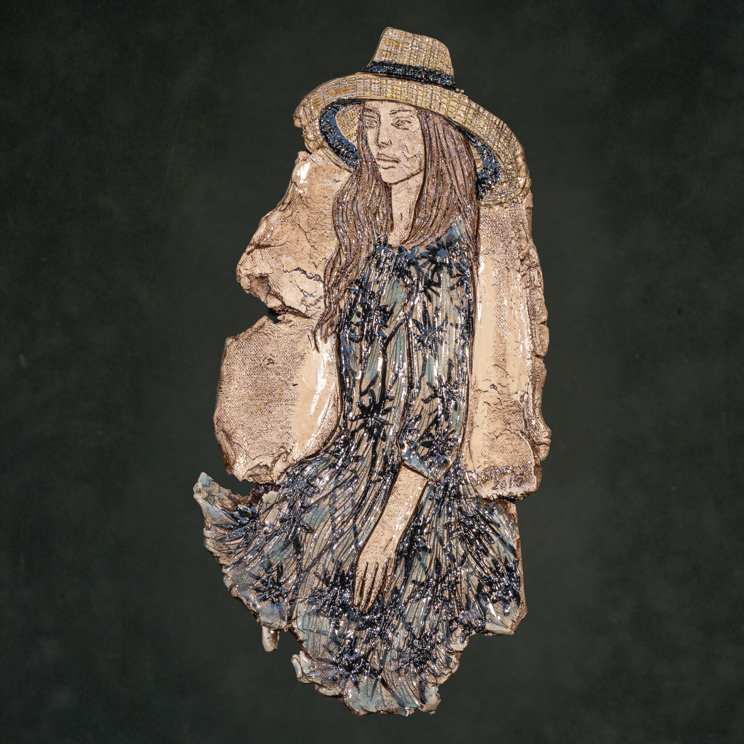 "Relief Studies", ceramic, 14.5 × 18 in., 2015