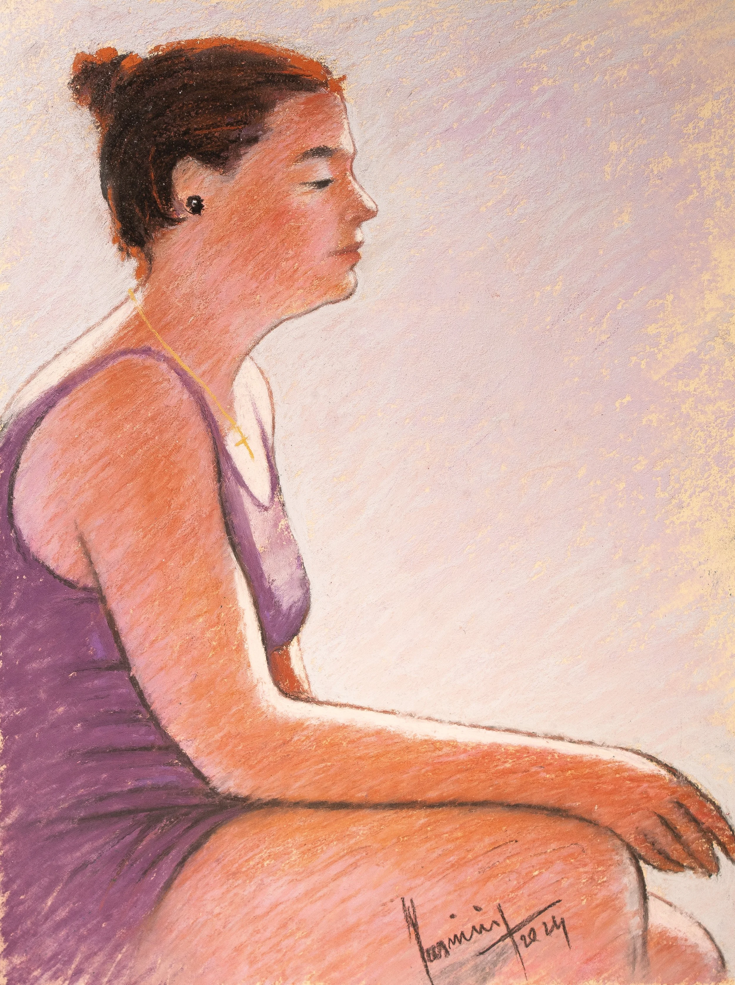 "Live Figure Studies", pastel on paper, 9 × 12 in., 2024