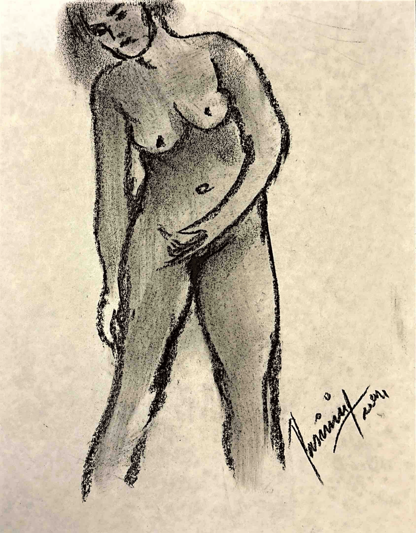 "Technical Warm-ups", charcoal on paper, 9 × 11.75 in., 2024
