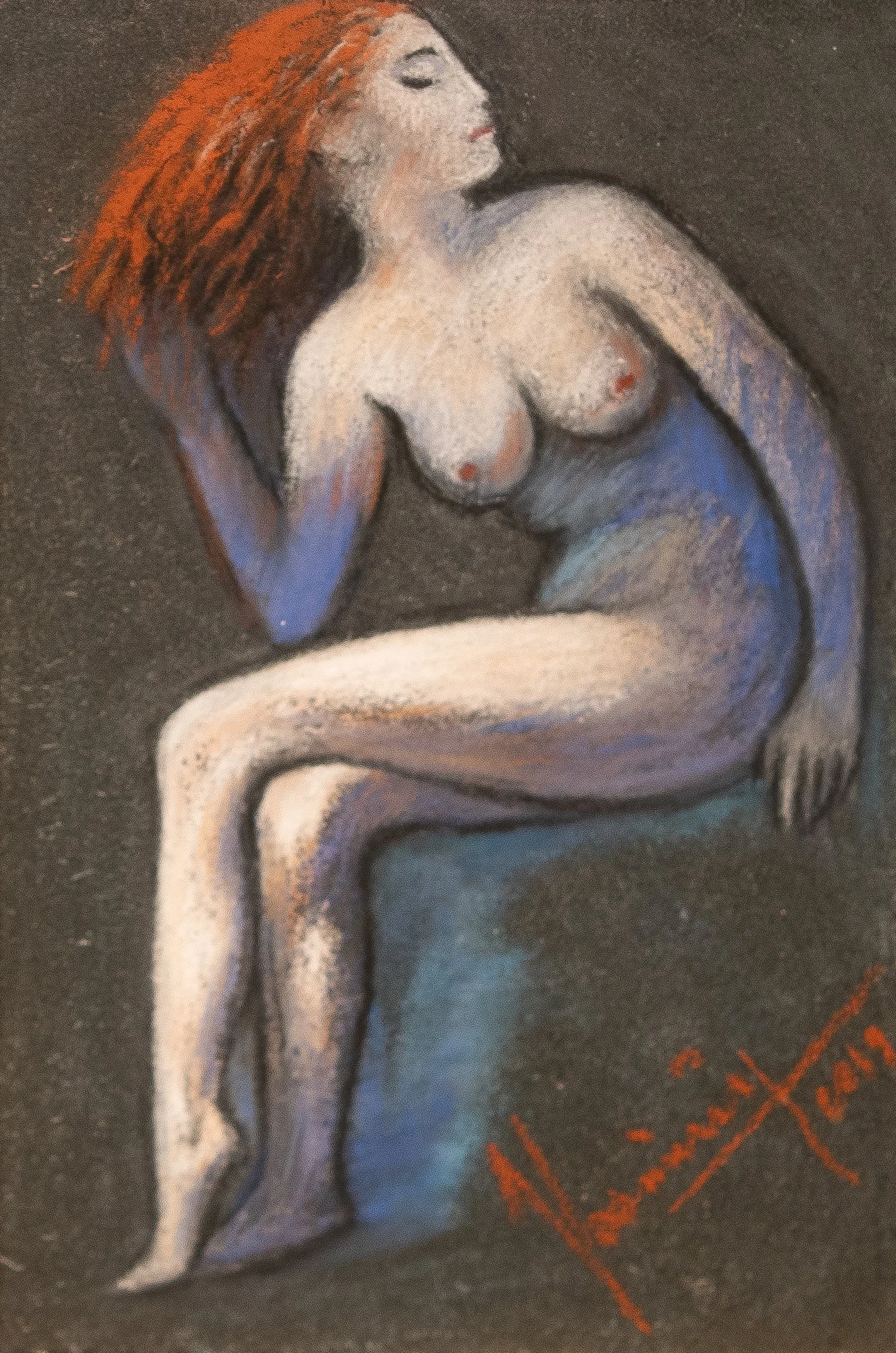 "Live Figure Studies", pastel on paper, 4 × 6 in., 2019