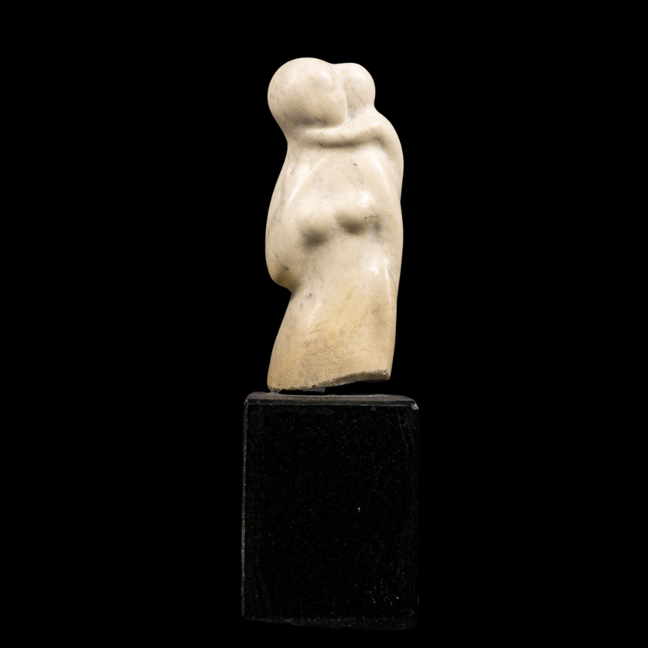 "Bound Together", marble on granite base, 10 × 3 × 3 in., 2006