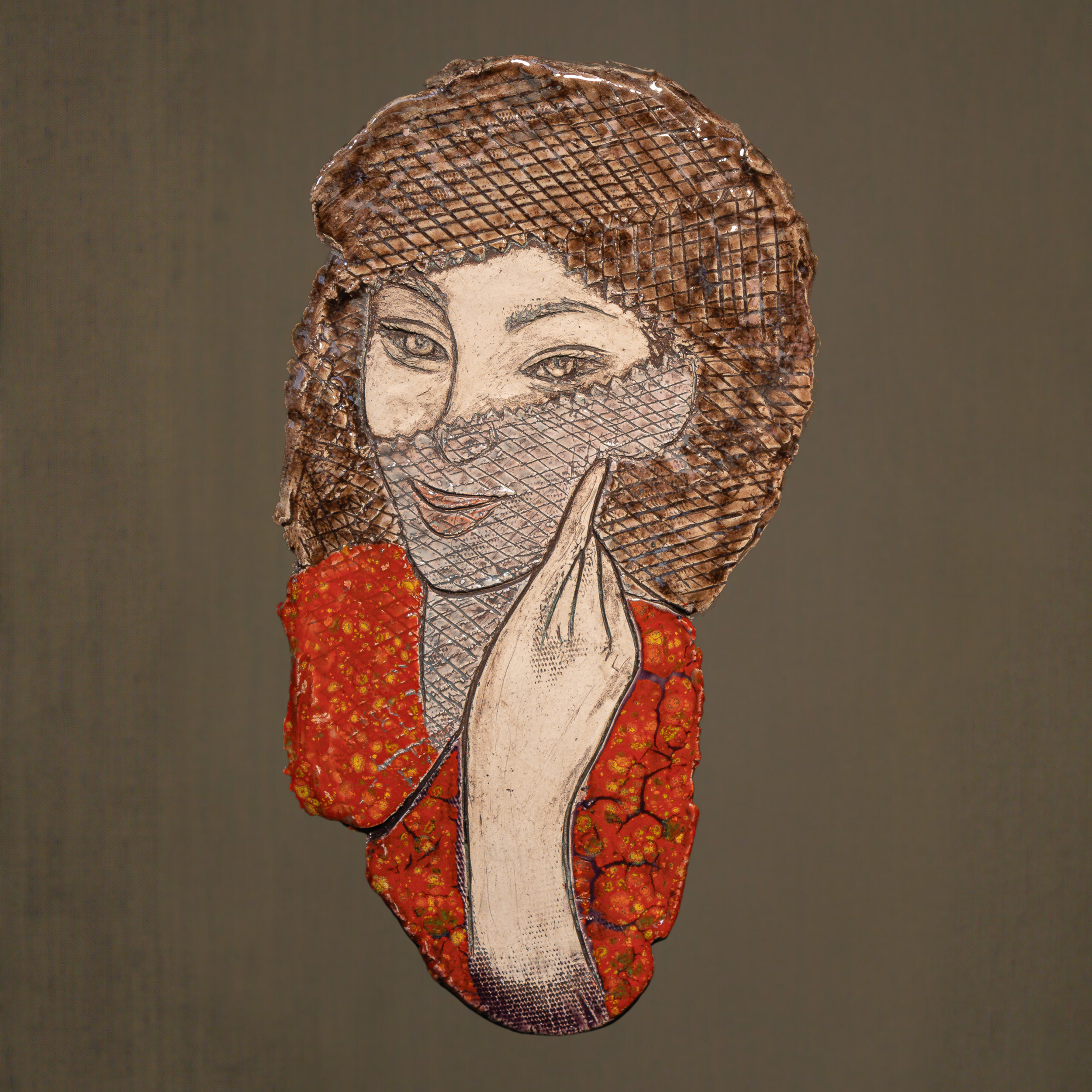 "Relief Studies", ceramic, 10 × 14 in., 2015