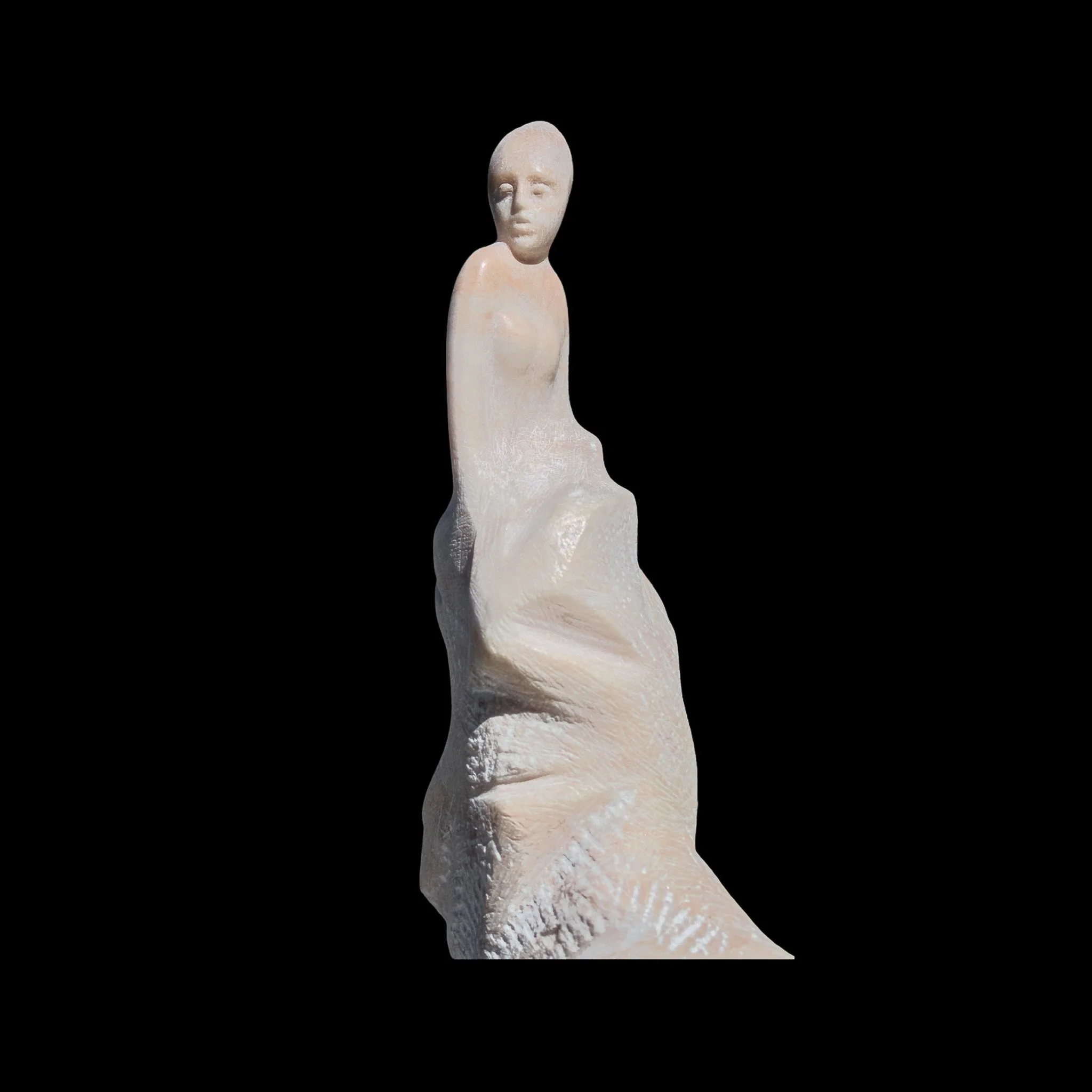 "Becoming", marble, 7 × 5 × 4 in., 2025