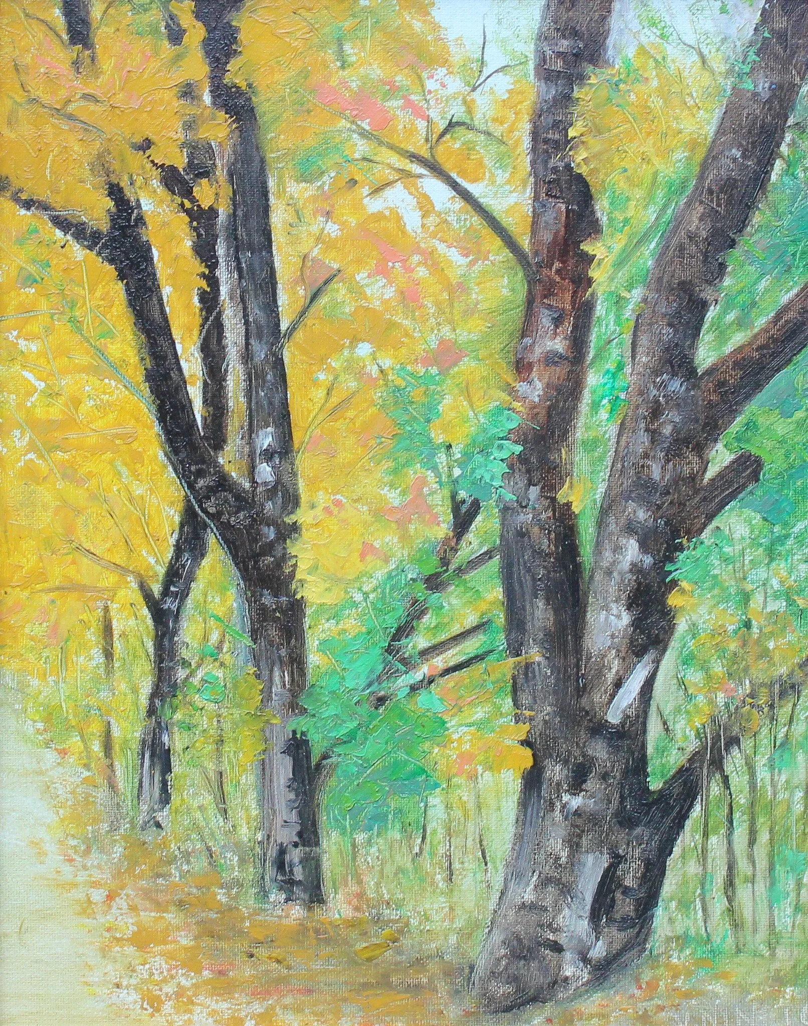 "Gilded", acrylic on canvas, 11 × 14 in., 2010