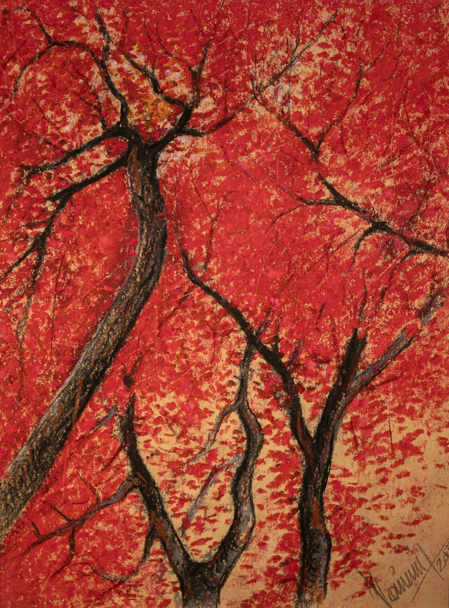 "Ascension", pastel on paper, 9 × 12 in., 2015