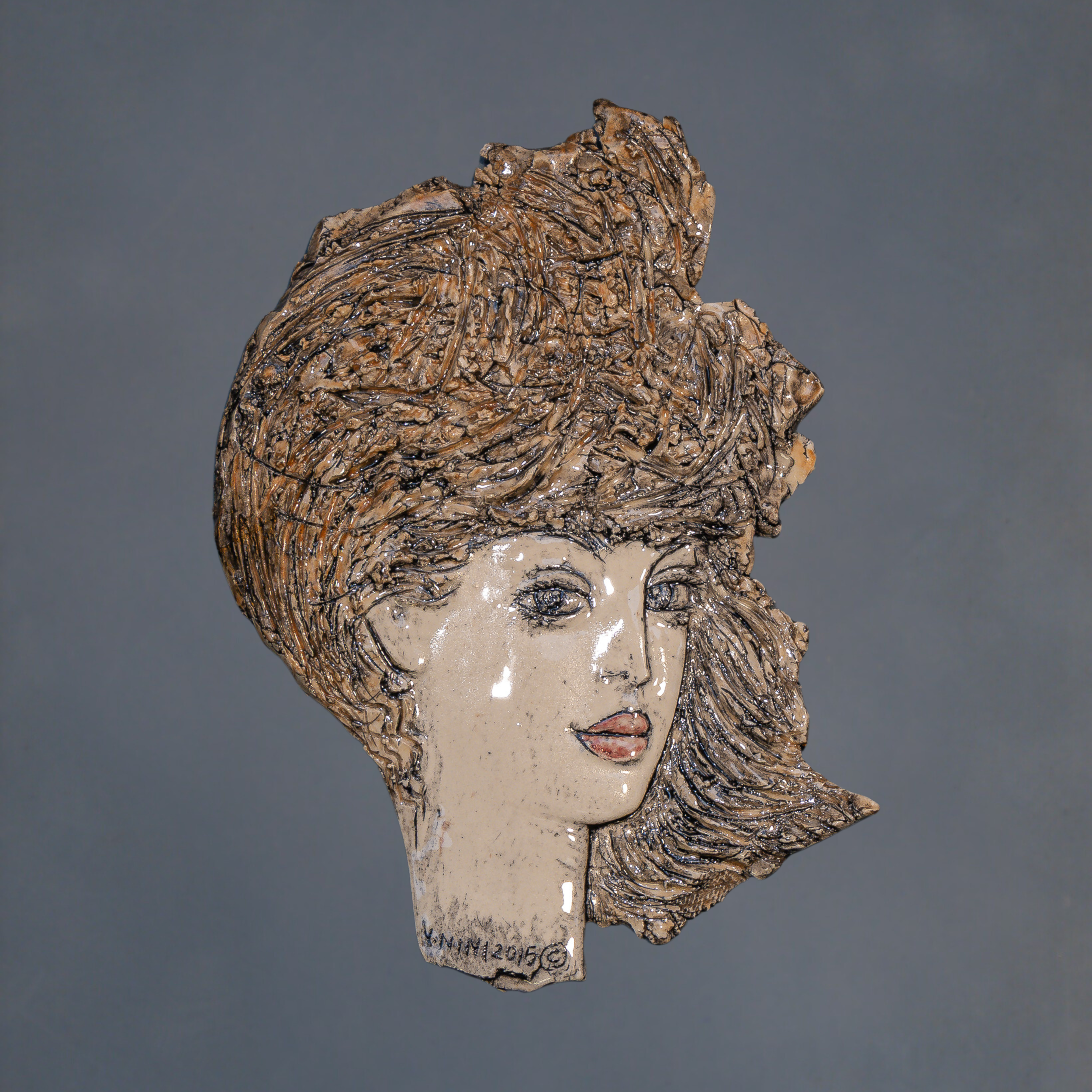 "Relief Studies", ceramic, 11 × 15 in., 2015