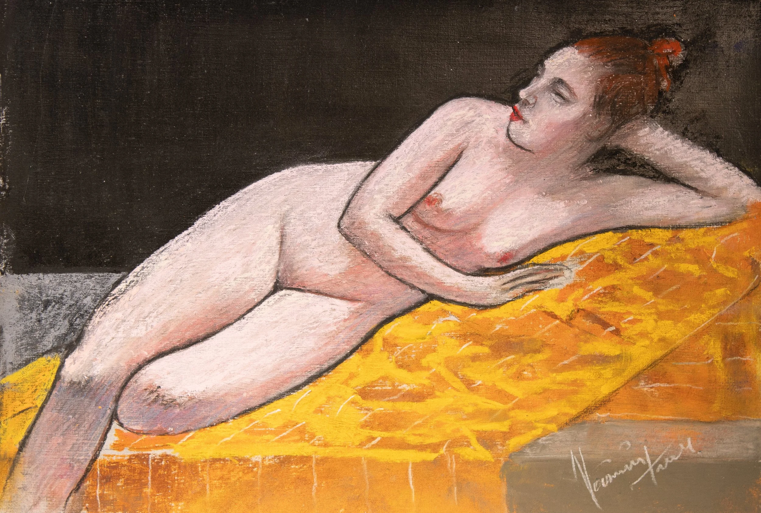 "Live Figure Studies", pastel on paper, 9 × 12 in., 2024