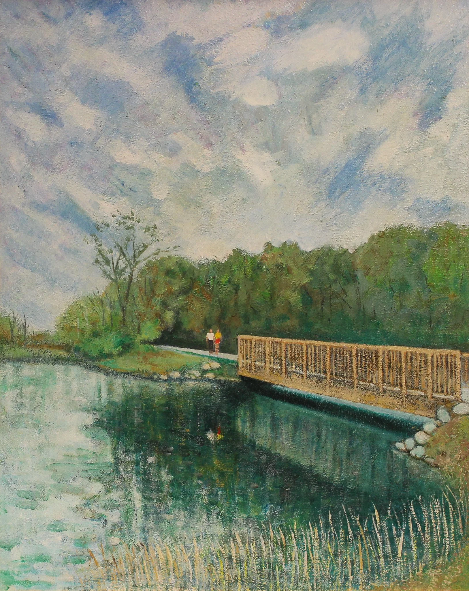 "Stillness", acrylic on canvas, 16 × 20 in., 2012