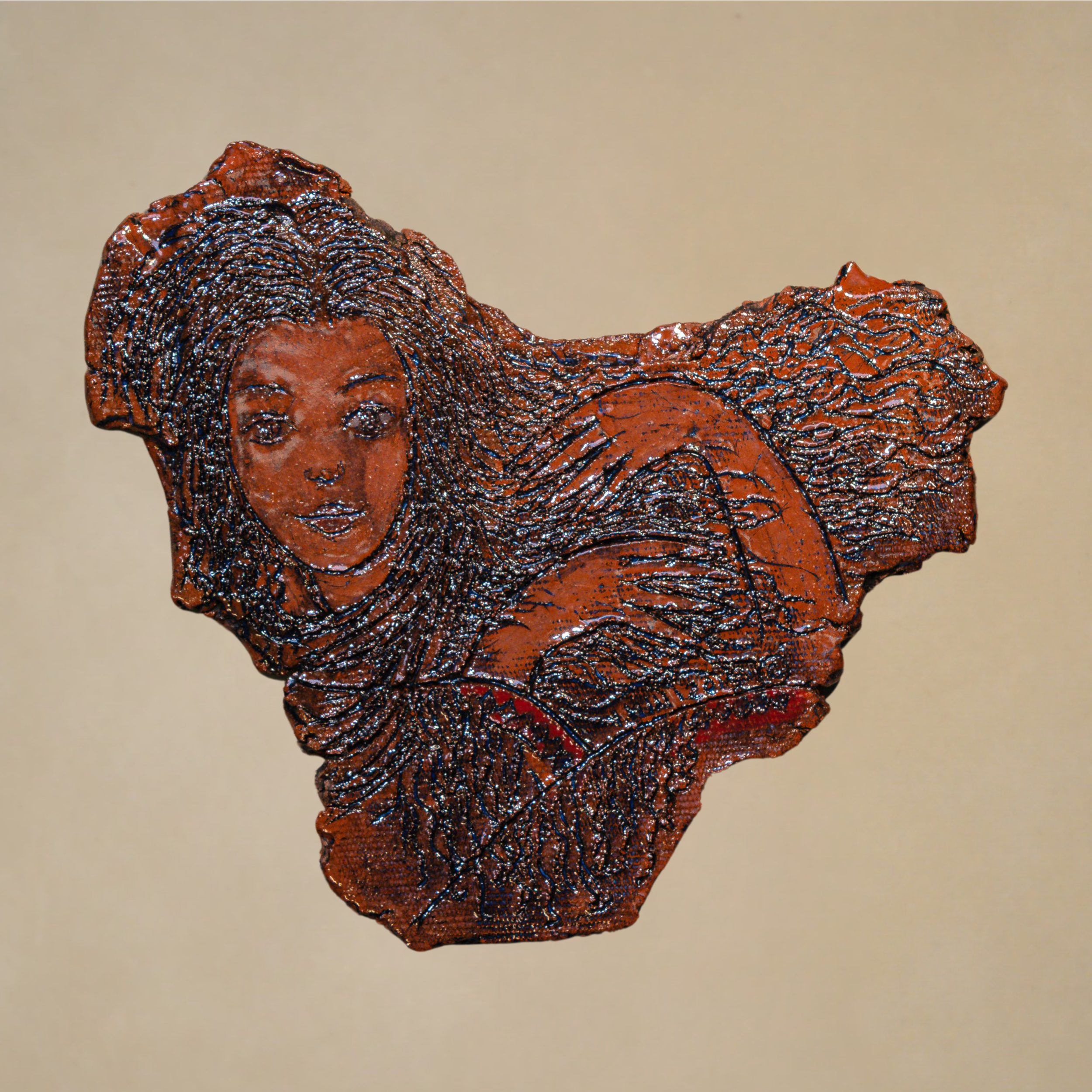 "Relief Studies", ceramic, 13 × 14 in., 2015