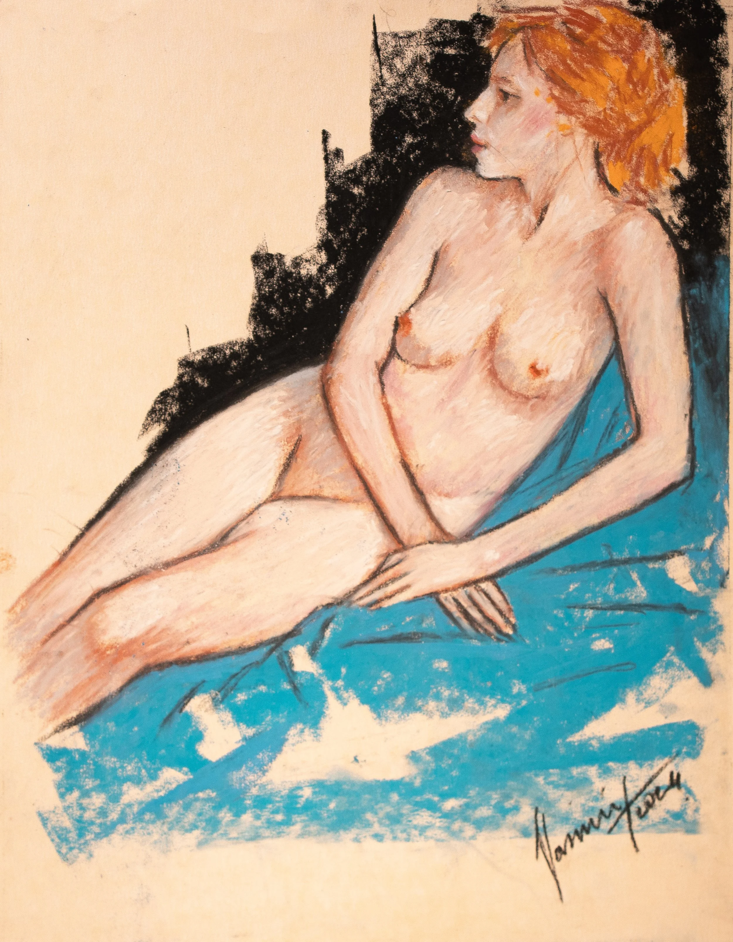 "Live Figure Studies", pastel on paper, 9 × 12 in., 2024