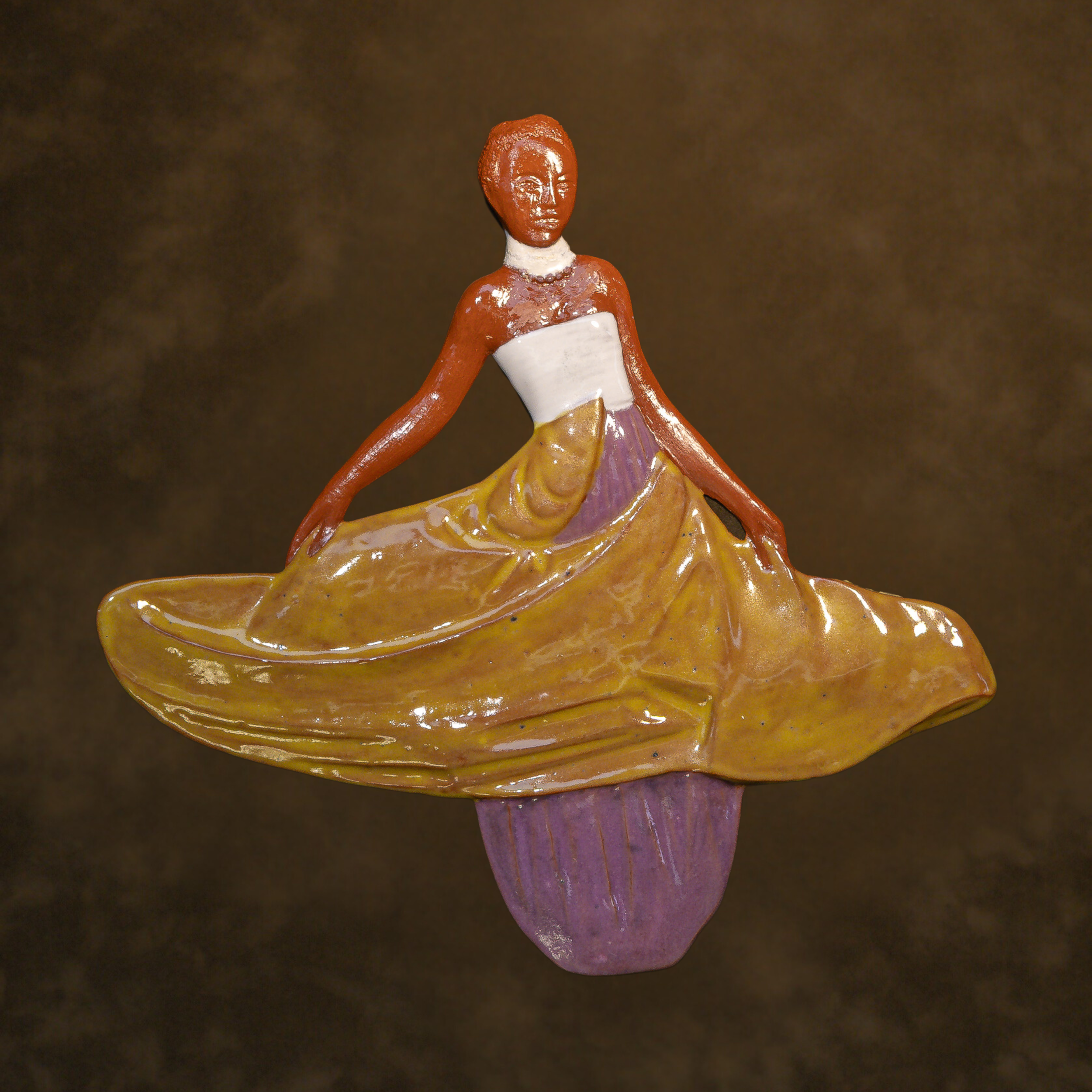 "Relief Studies", ceramic, 15 × 19 in., 2017