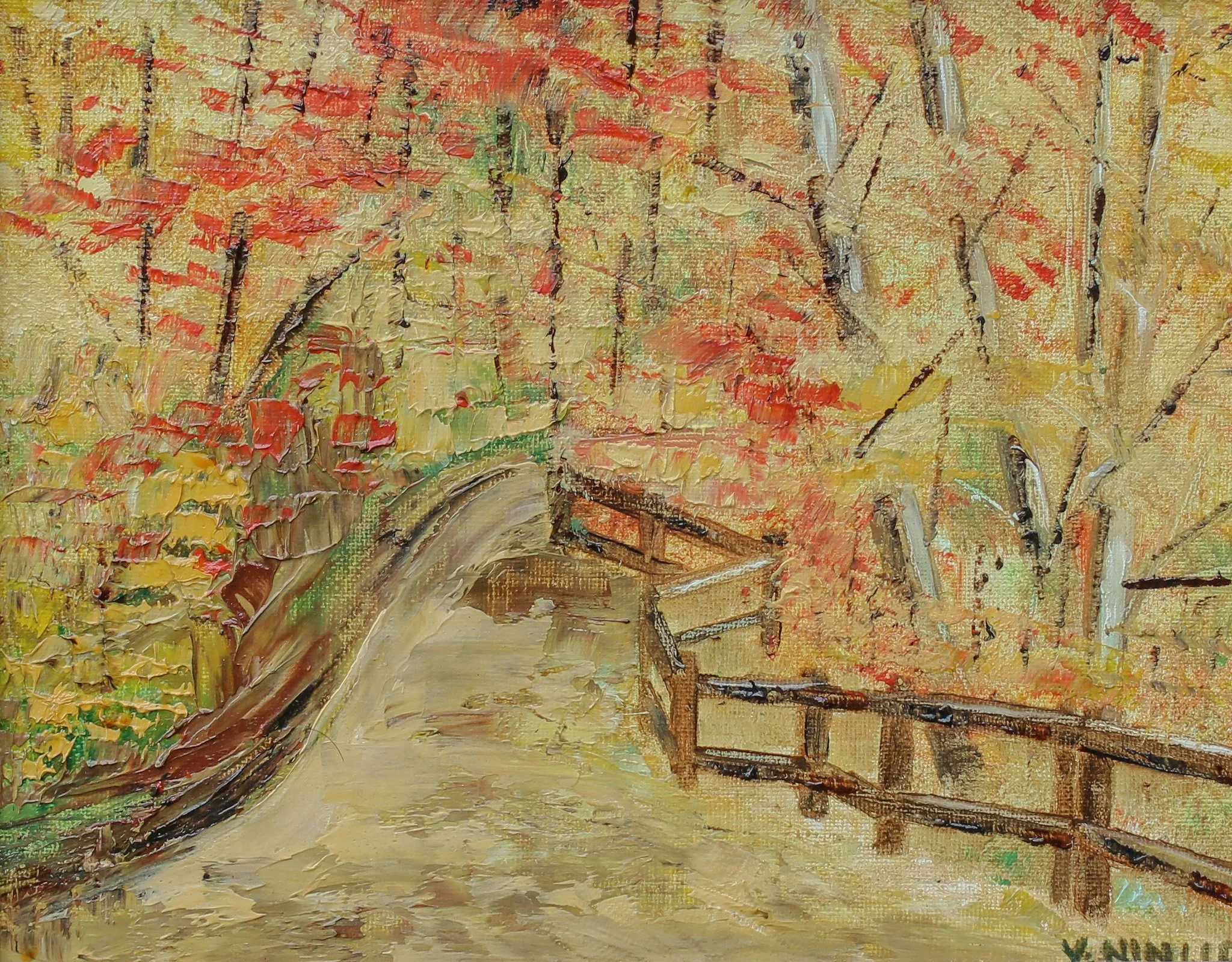 "Reminiscence", acrylic on canvas, 8 × 10 in., 2010