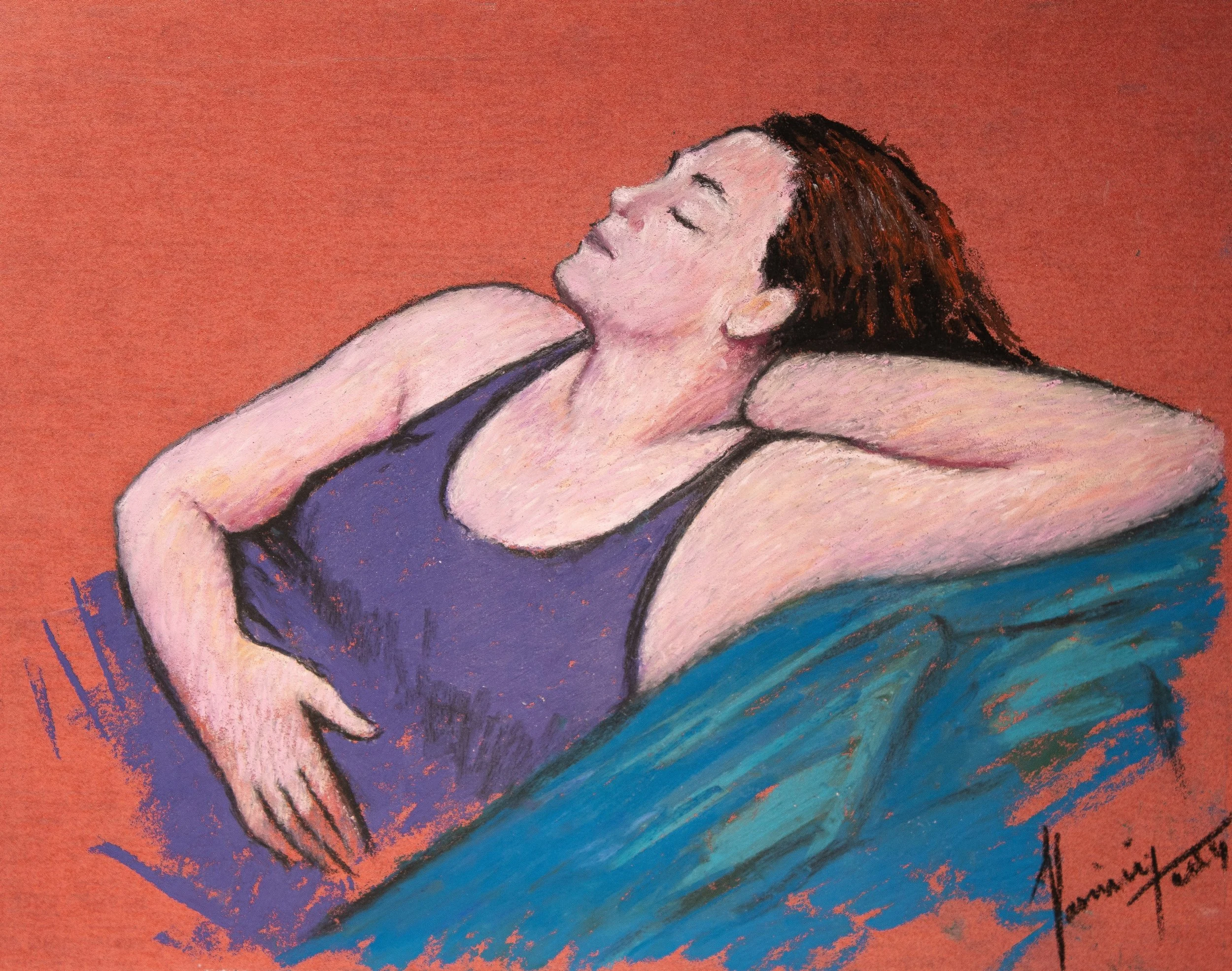 "Live Figure Studies", pastel on paper, 9 × 11 in., 2024