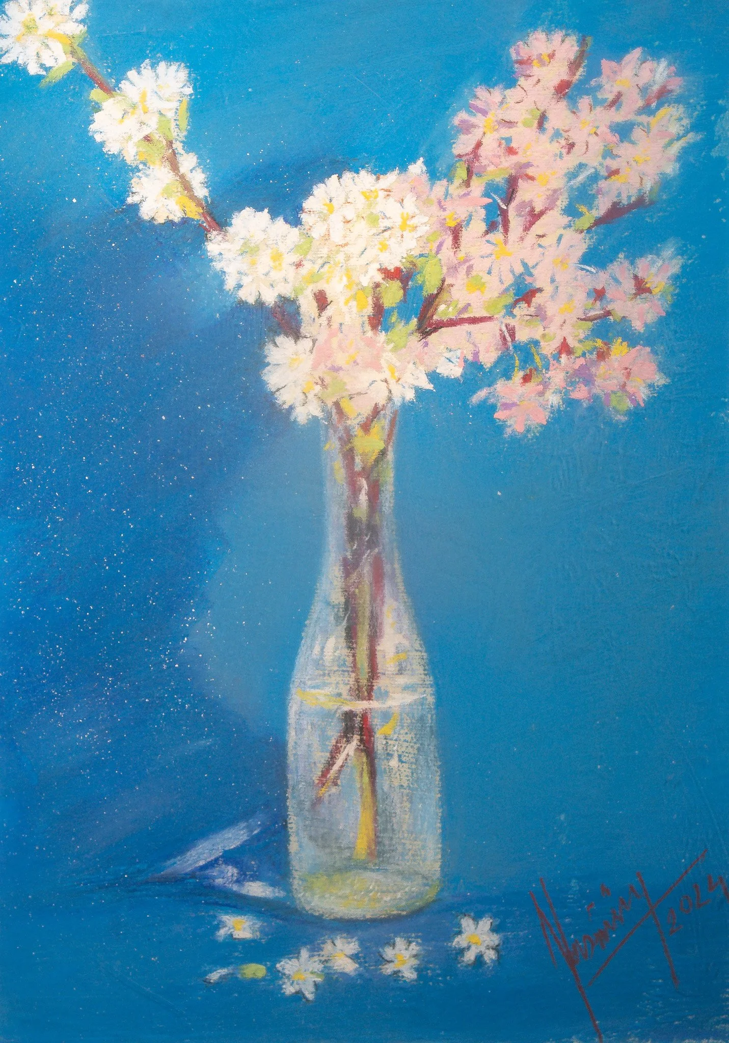 "Botanical Series", pastel on paper, 9 × 12 in., 2024
