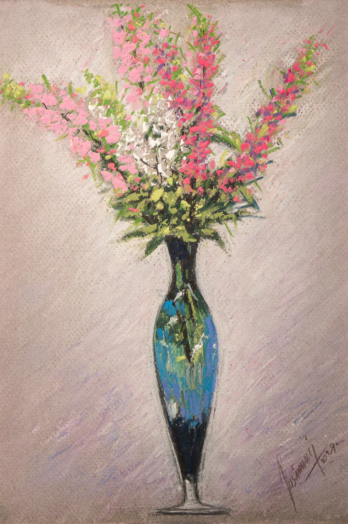 "Botanical Series", pastel on paper, 9 × 12 in., 2019
