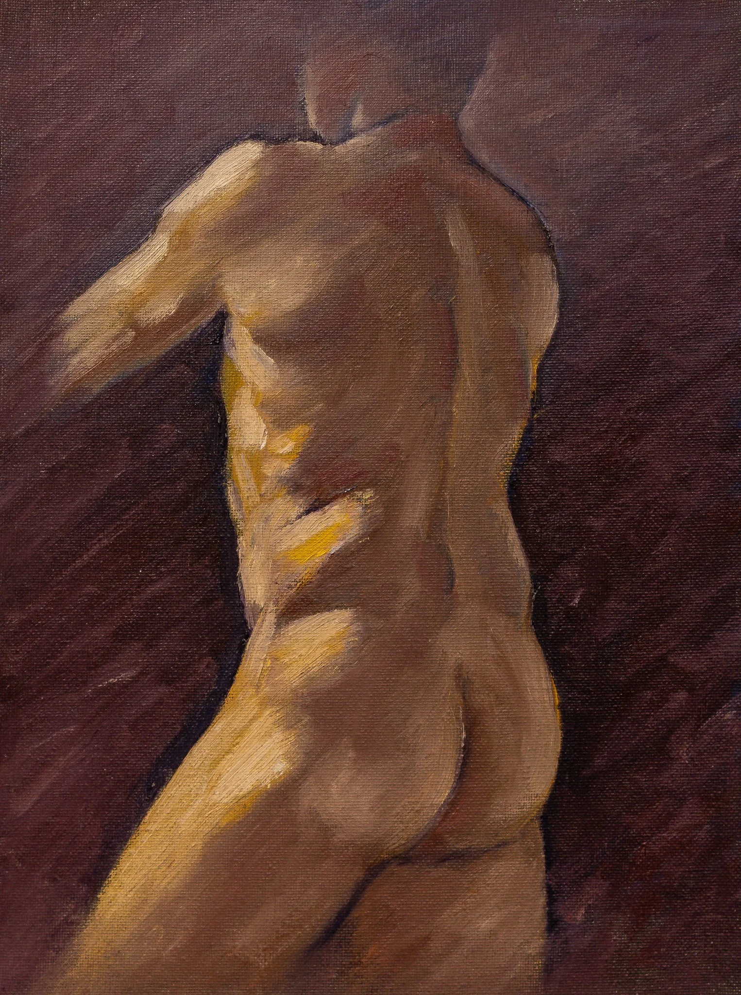 "Live Figure Studies", acrylic on canvas, 9 × 12 in., 2023