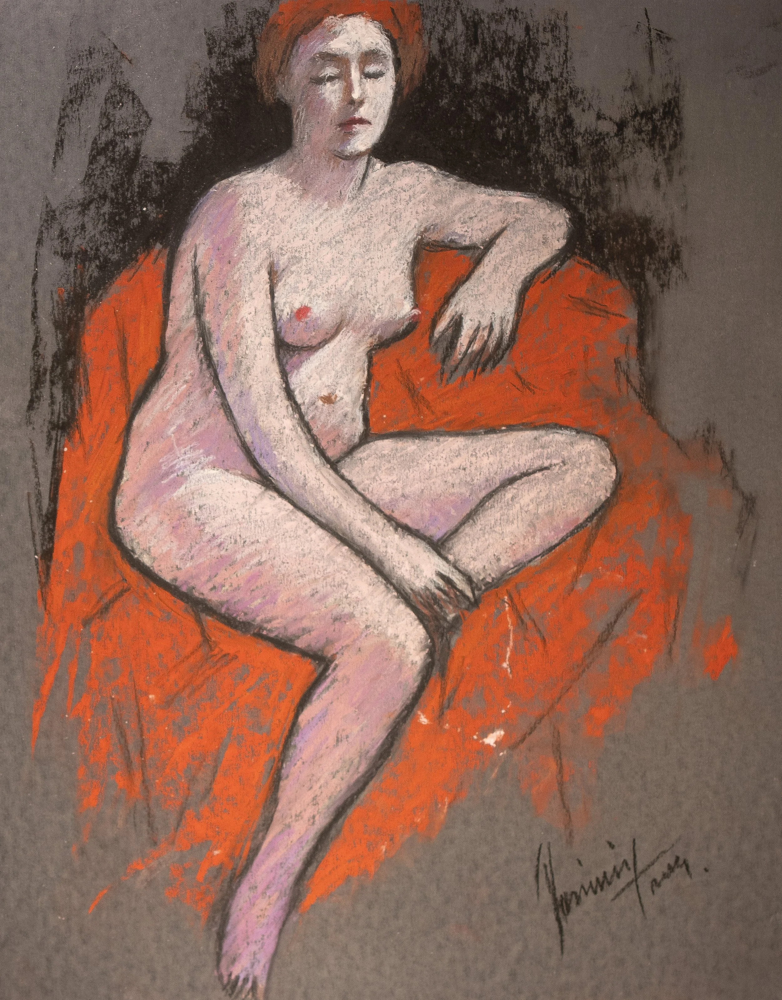 "Live Figure Studies", pastel on paper, 9 × 11 in., 2024