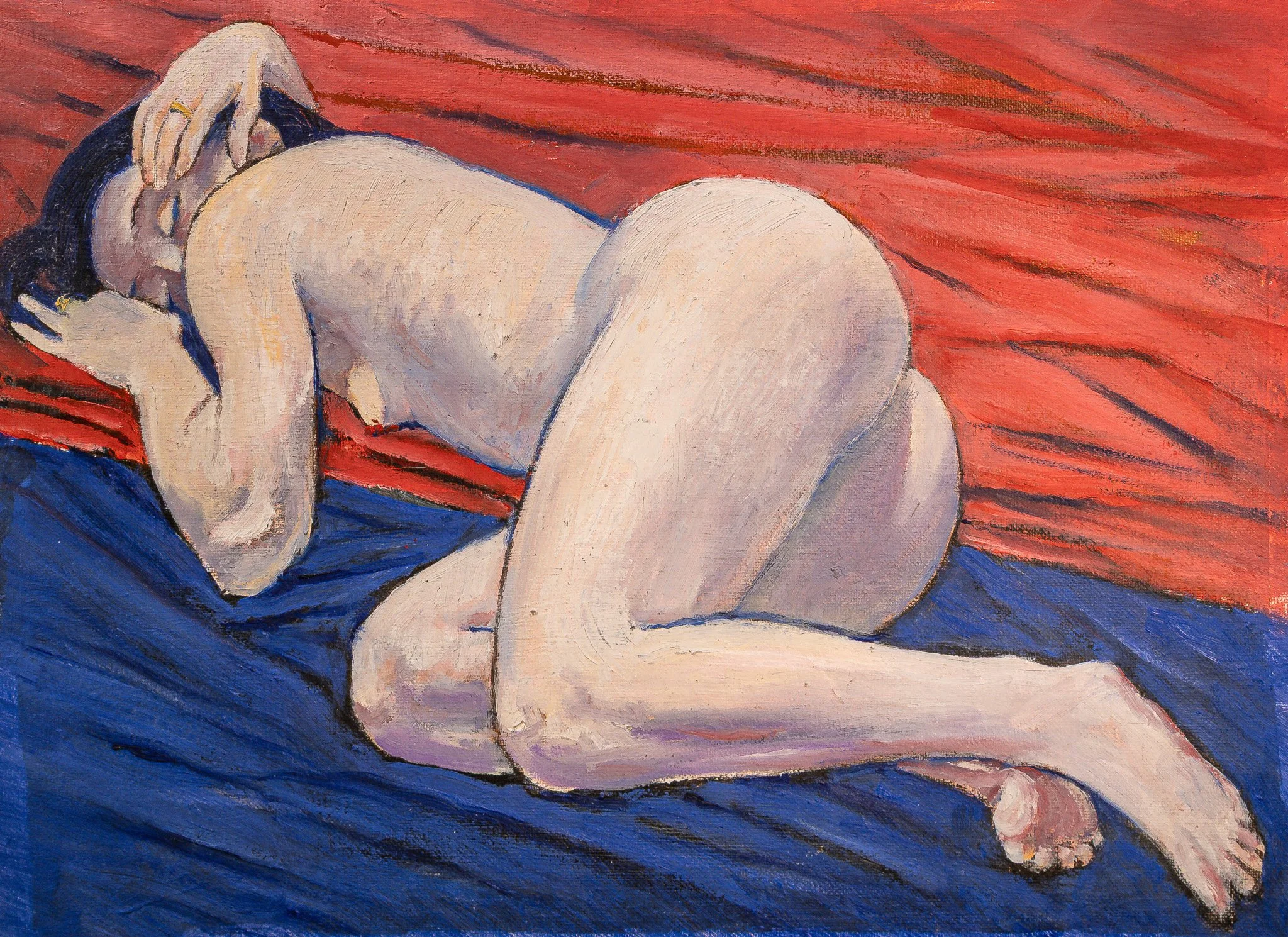 "Live Figure Studies", oil and acrylic on canvas, 12 × 16 in., 2017